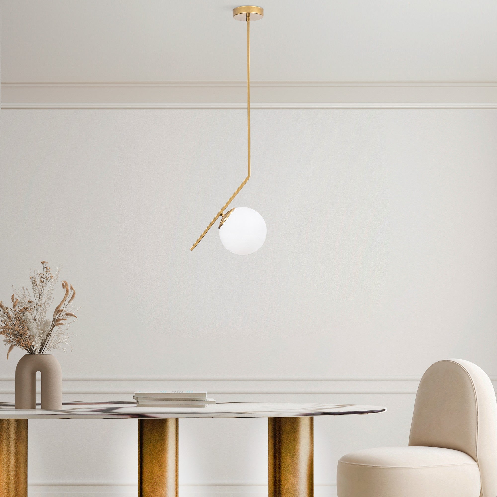 Candeeiro de Teto  - Dolunay - Ouro