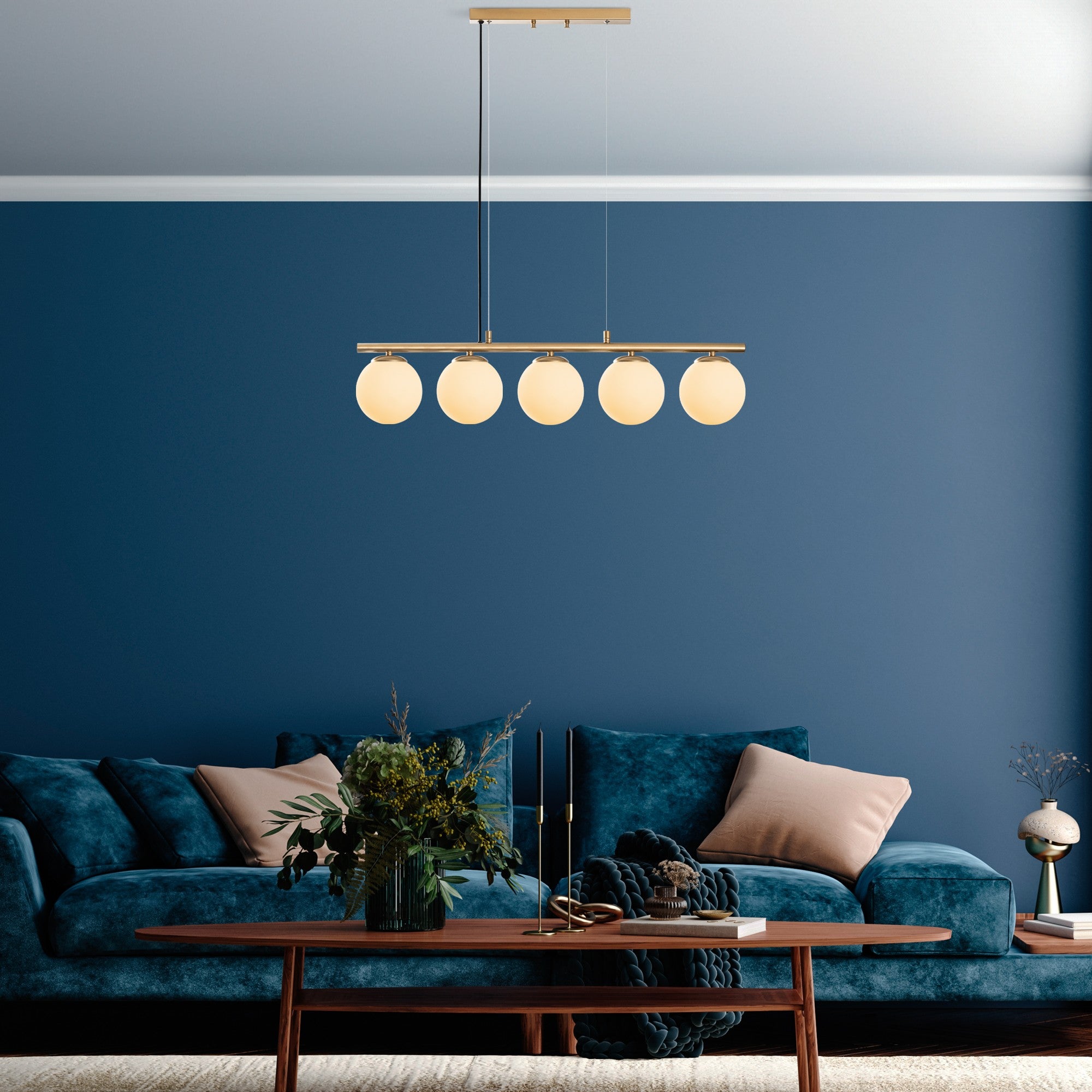 Candeeiro de Teto  - Dual - Ouro