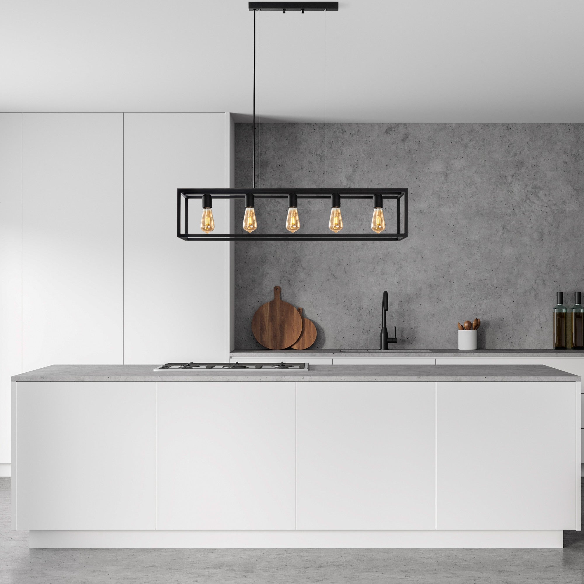 Candeeiro de Teto  - Kafes - Preto