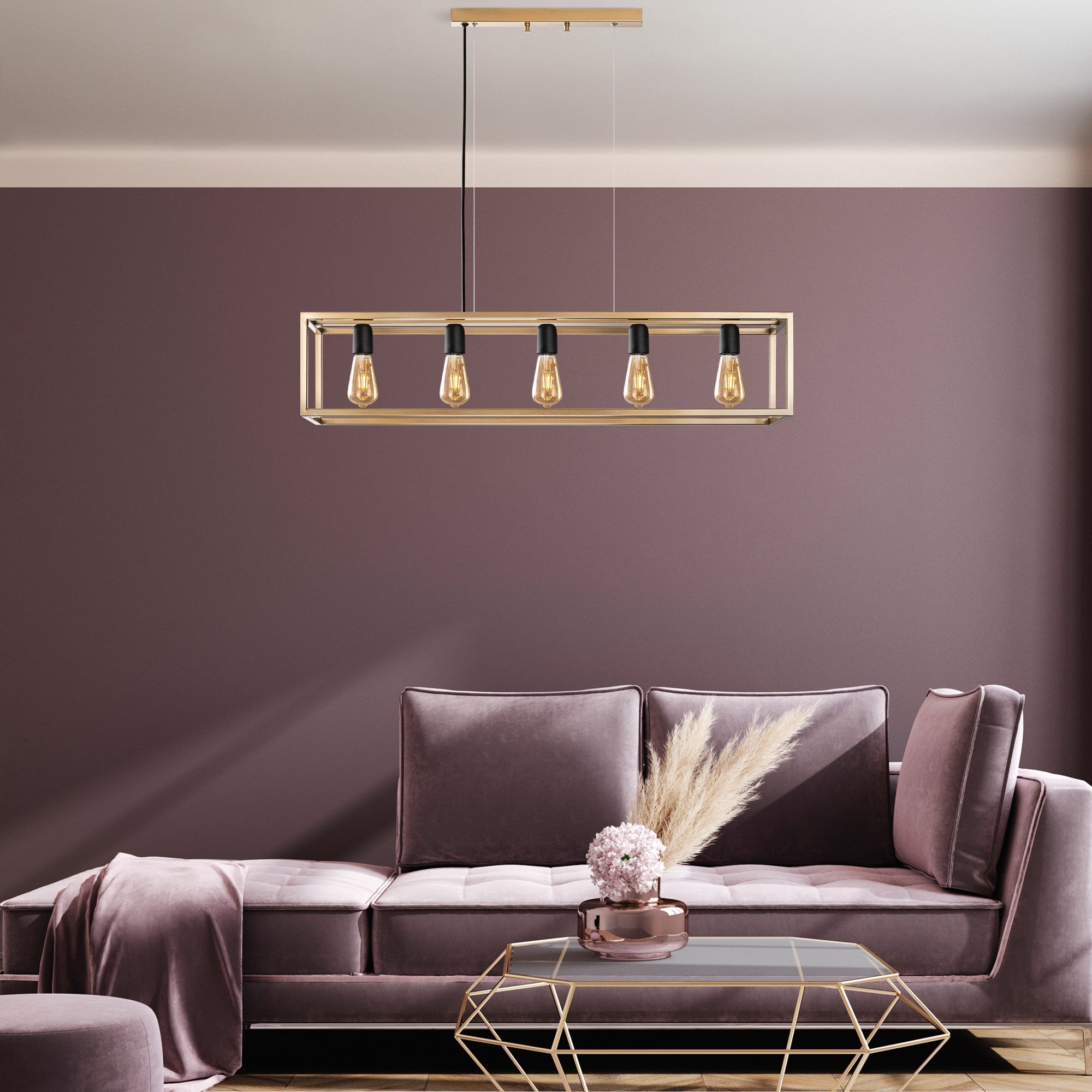 Candeeiro de Teto  - Kafes - Ouro