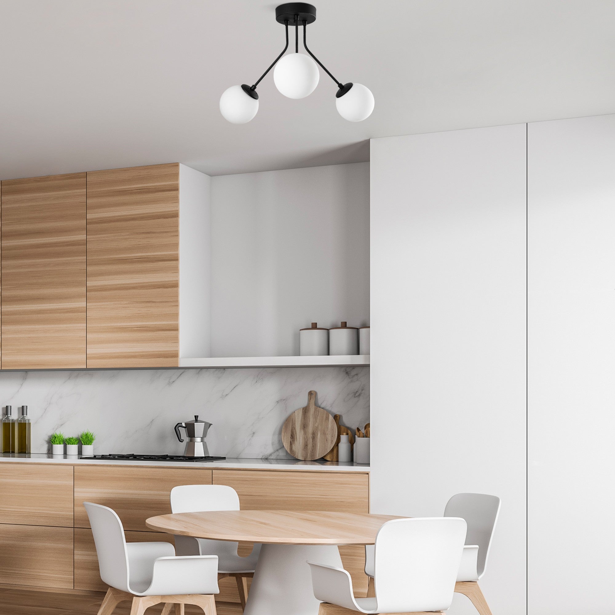 Candeeiro de Teto  - Orıon - Preto