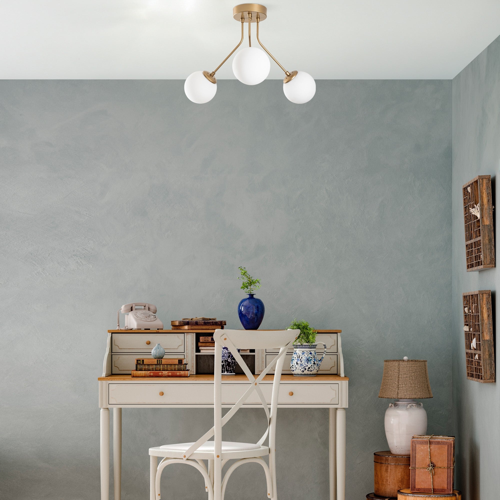 Candeeiro de Teto  - Orıon - Ouro