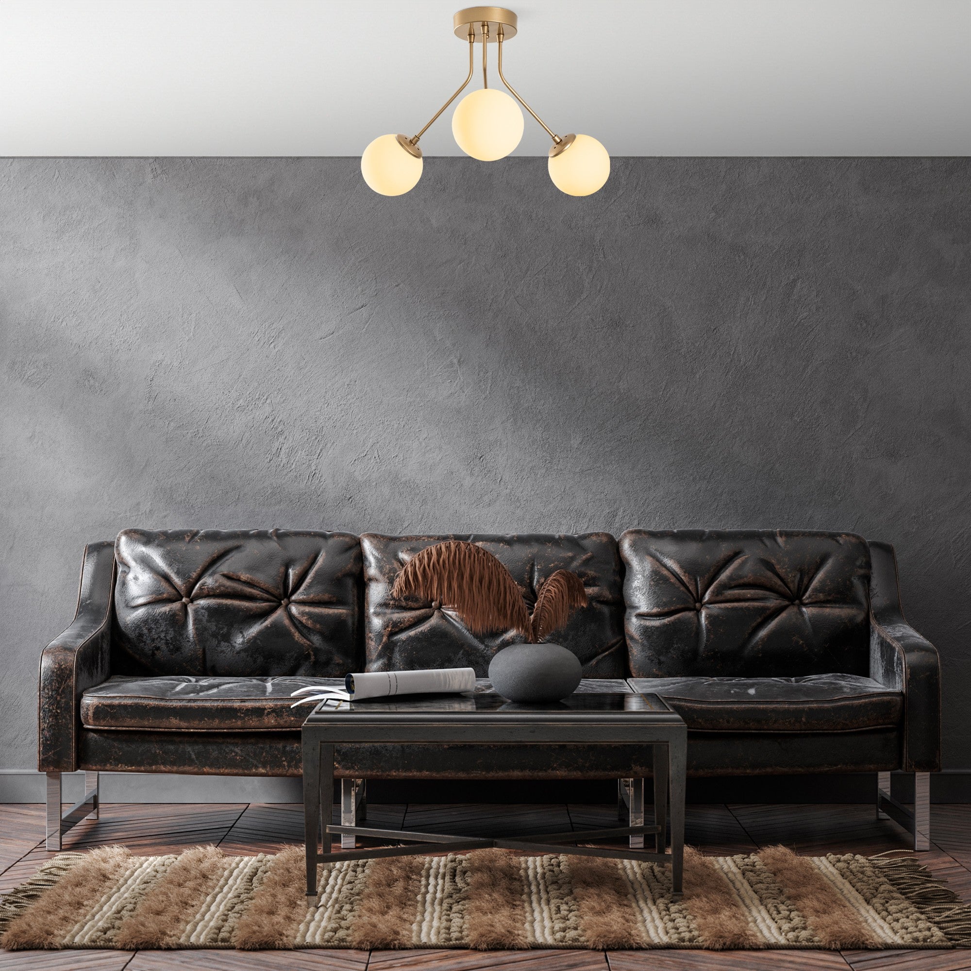 Candeeiro de Teto  - Orıon - Ouro