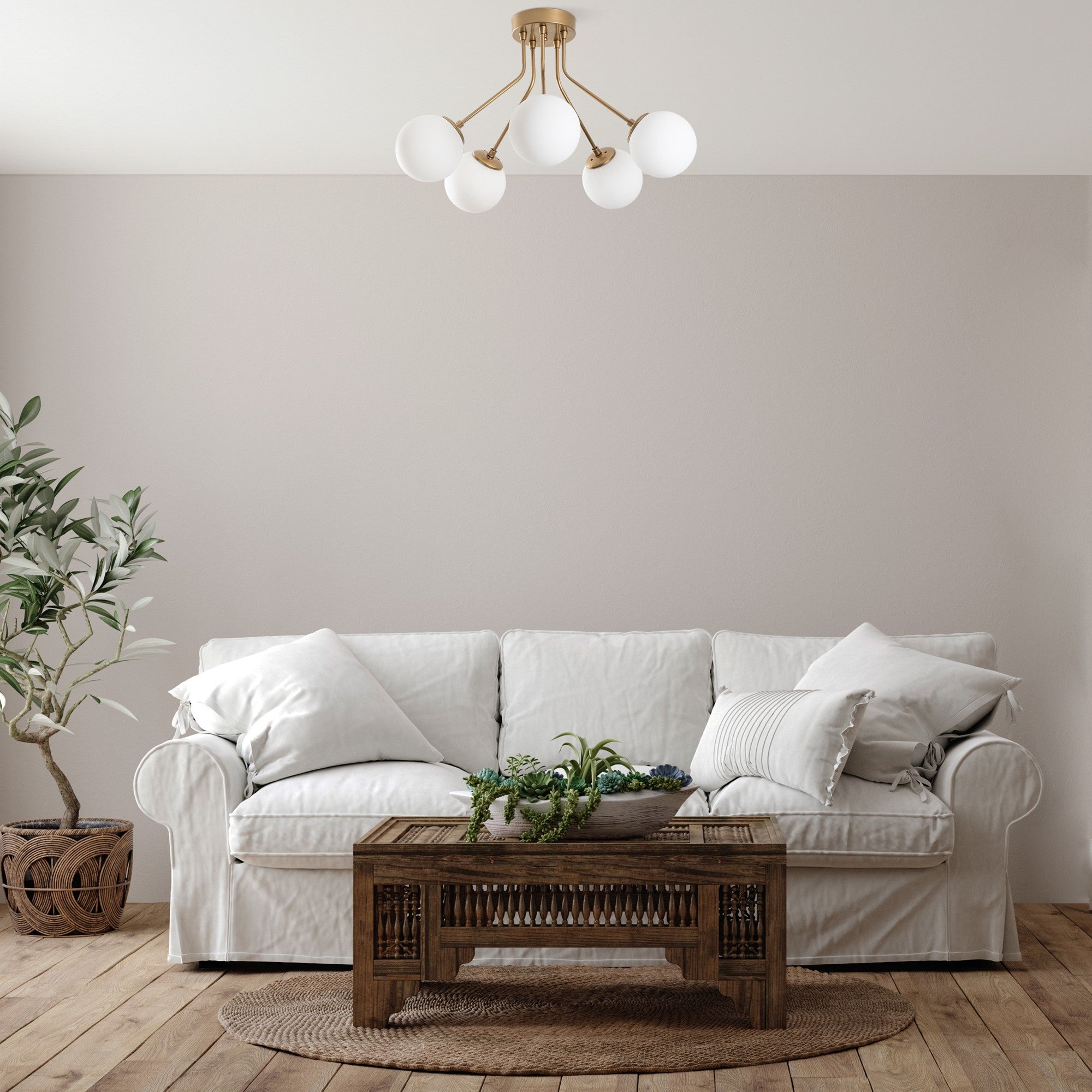 Candeeiro de Teto  - Orıon - Ouro