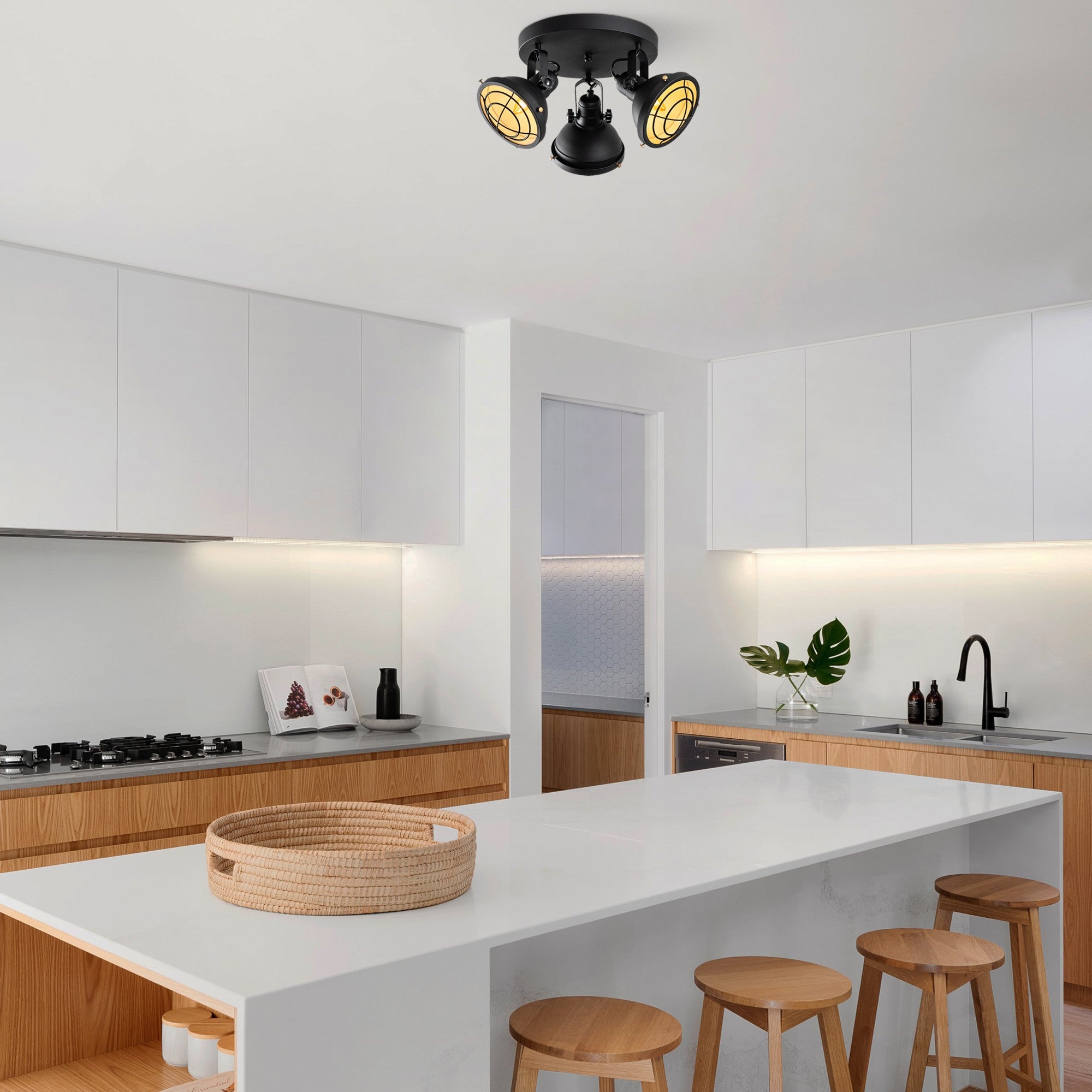 Candeeiro de Teto  - Spoly - Preto