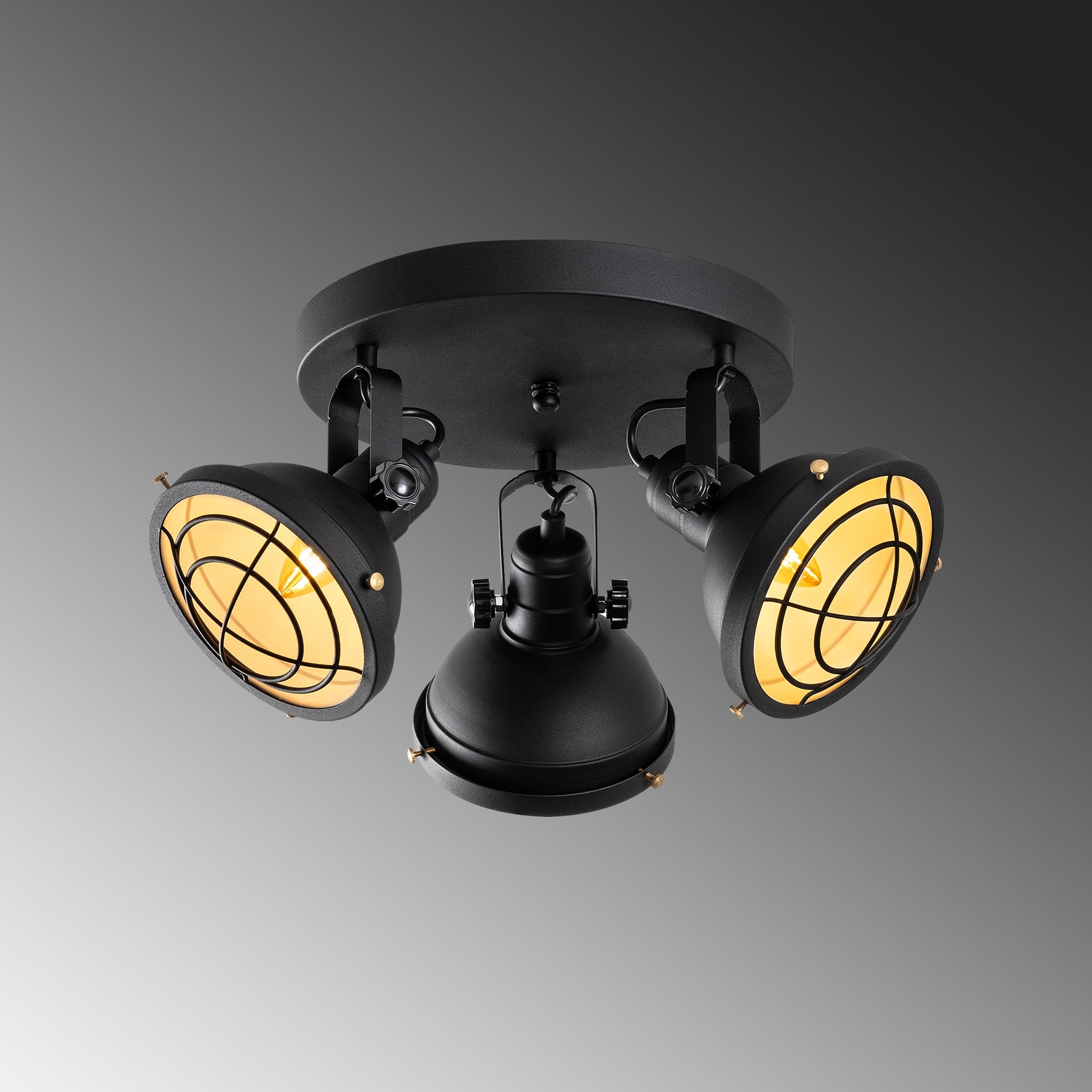 Candeeiro de Teto  - Spoly - Preto