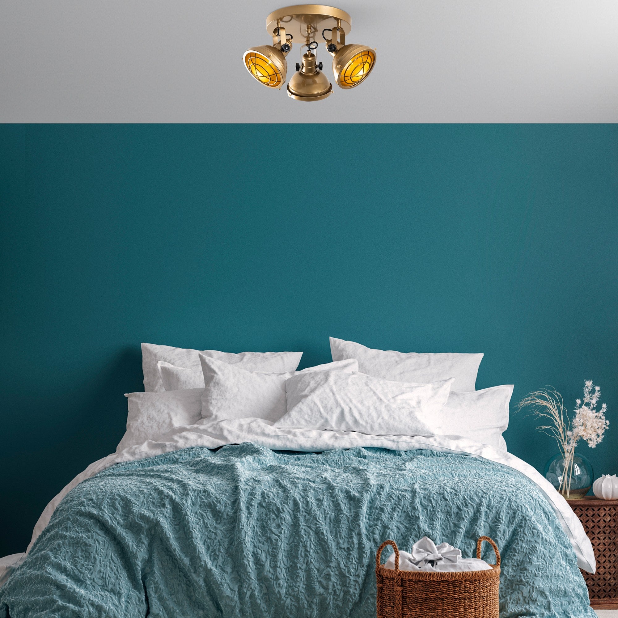 Candeeiro de Teto  - Spoly - Ouro