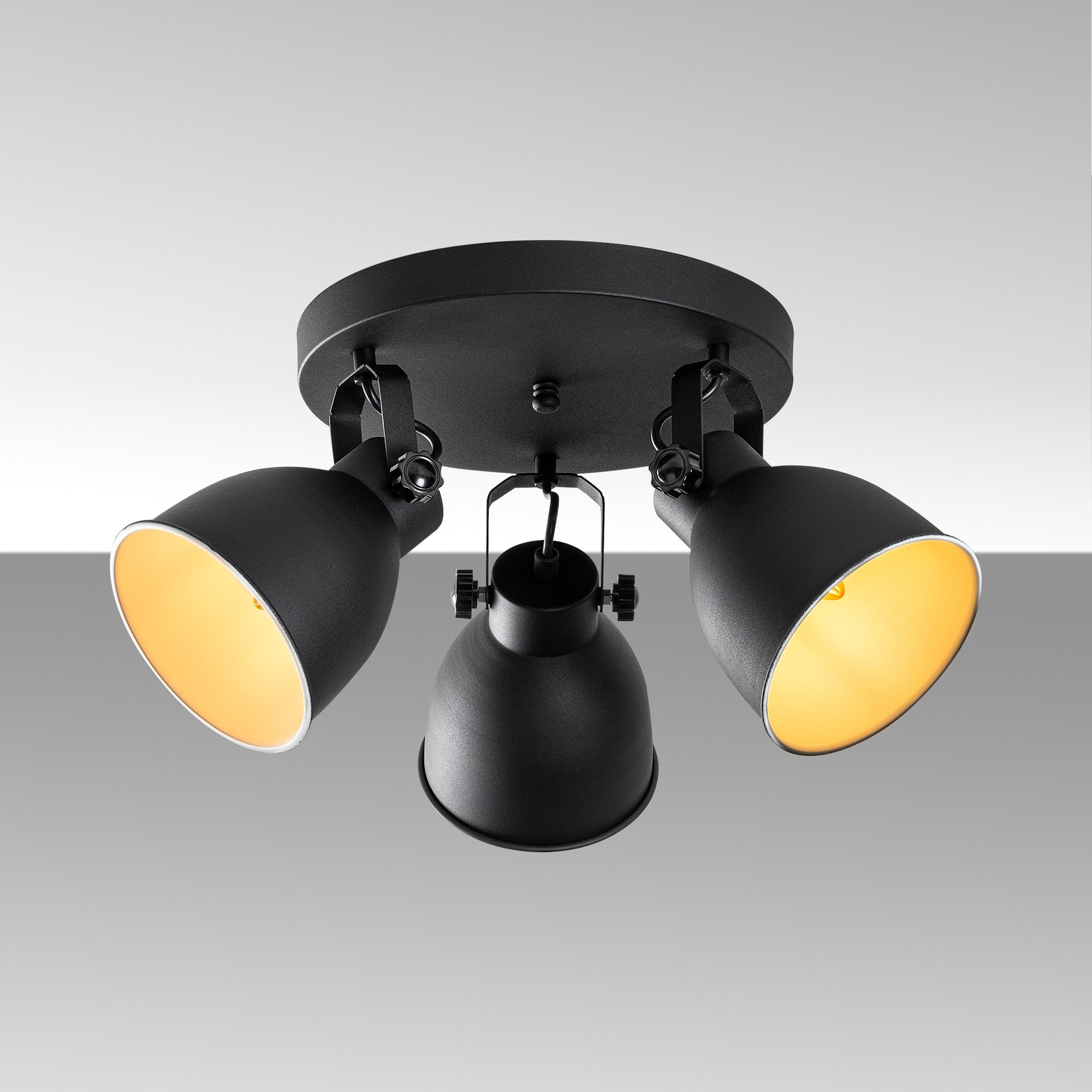 Candeeiro de Teto  - Spotkafası - Preto