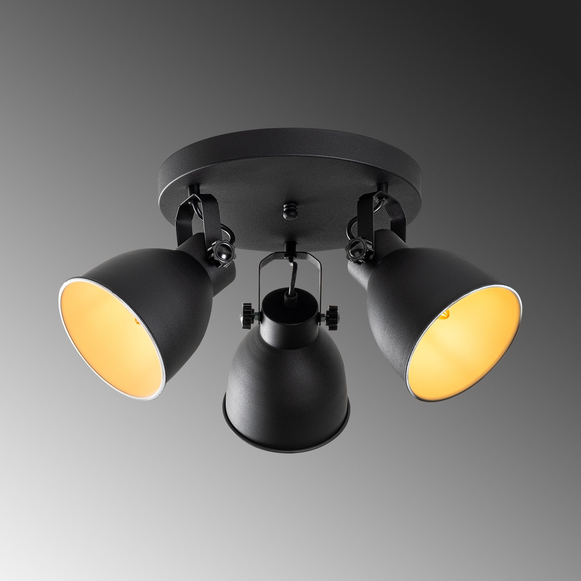 Candeeiro de Teto  - Spotkafası - Preto