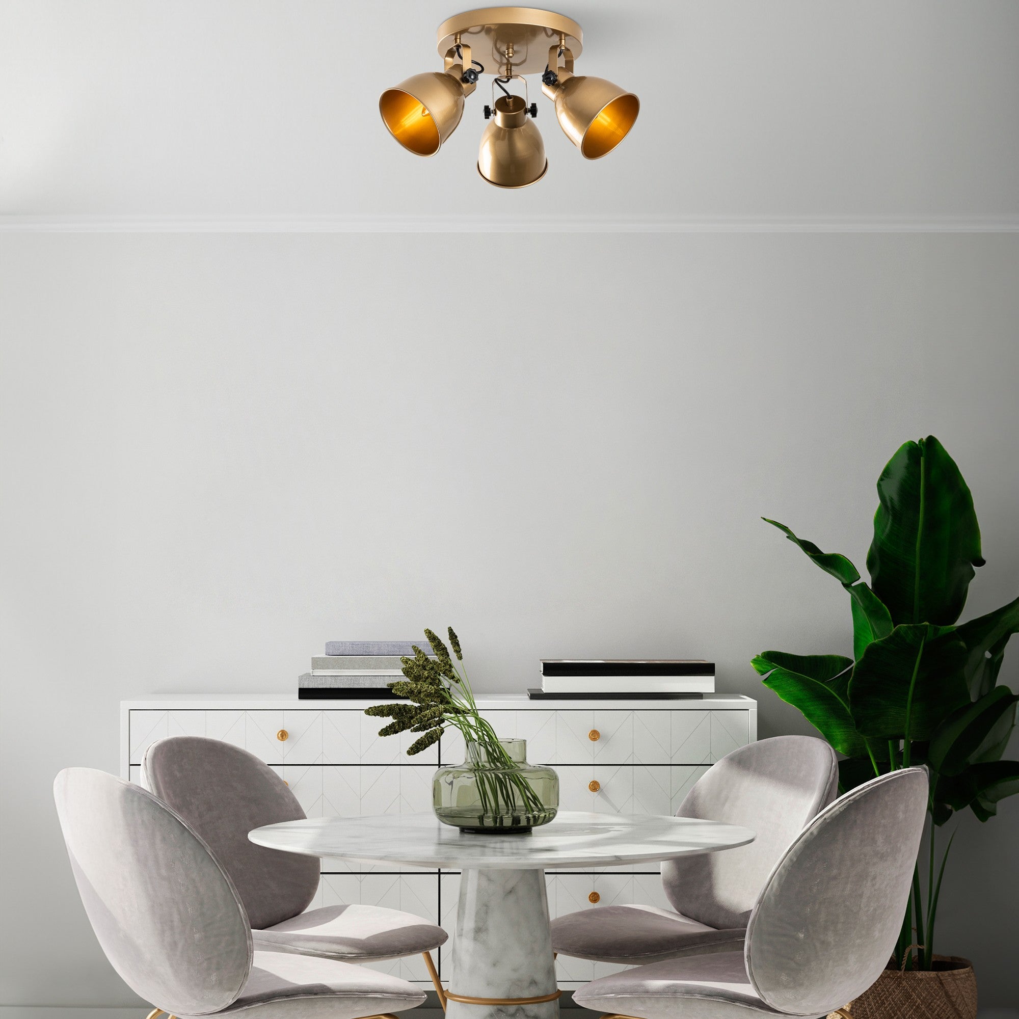 Candeeiro de Teto  - Spotkafası - Ouro