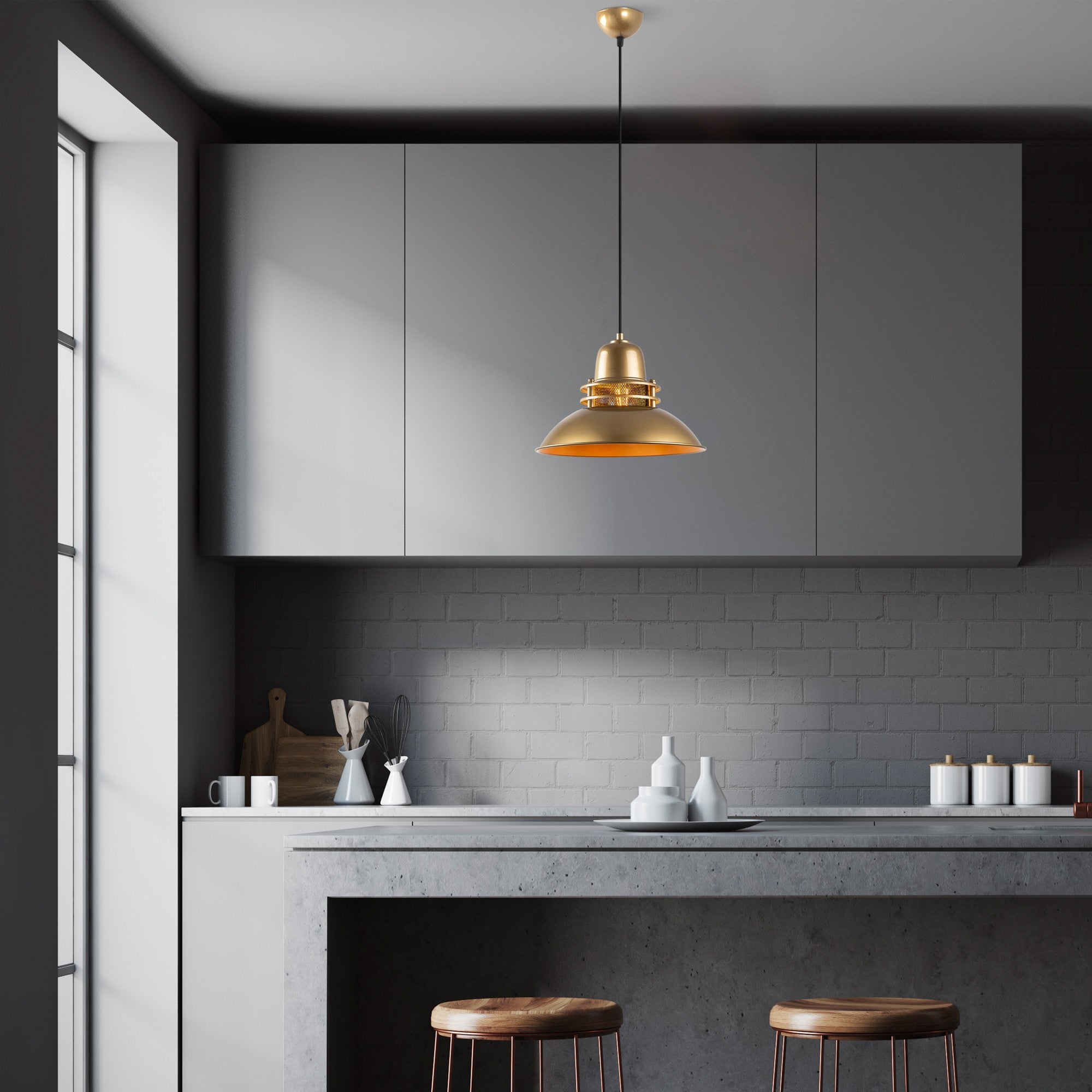 Candeeiro de Teto  - Tıbet - Ouro