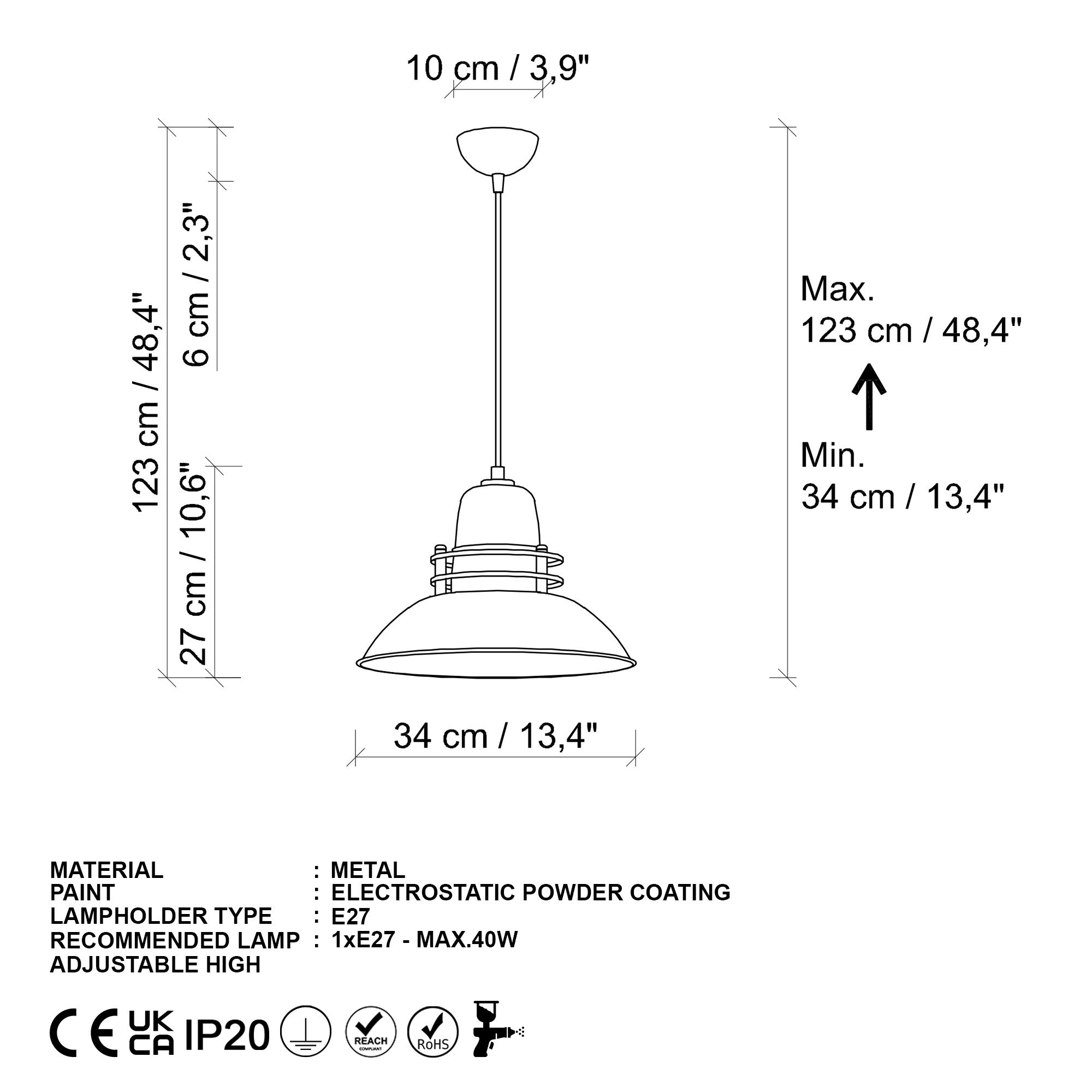 Candeeiro de Teto  - Tıbet - Ouro