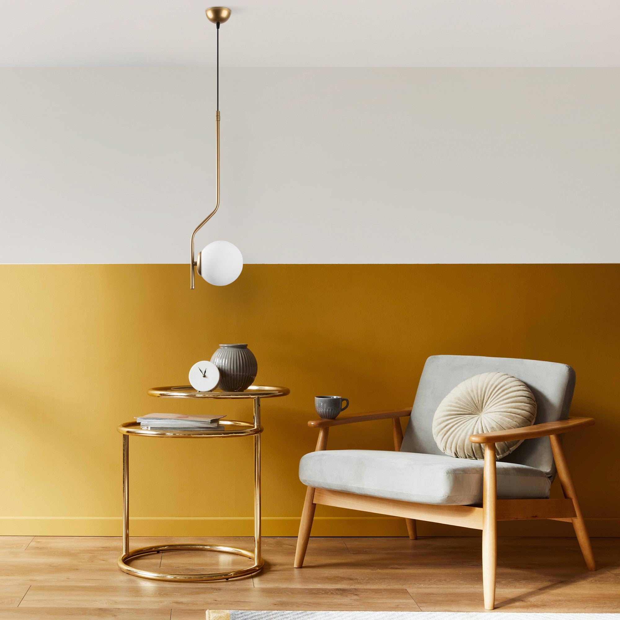 Candeeiro de Teto  - Tulıp - Ouro