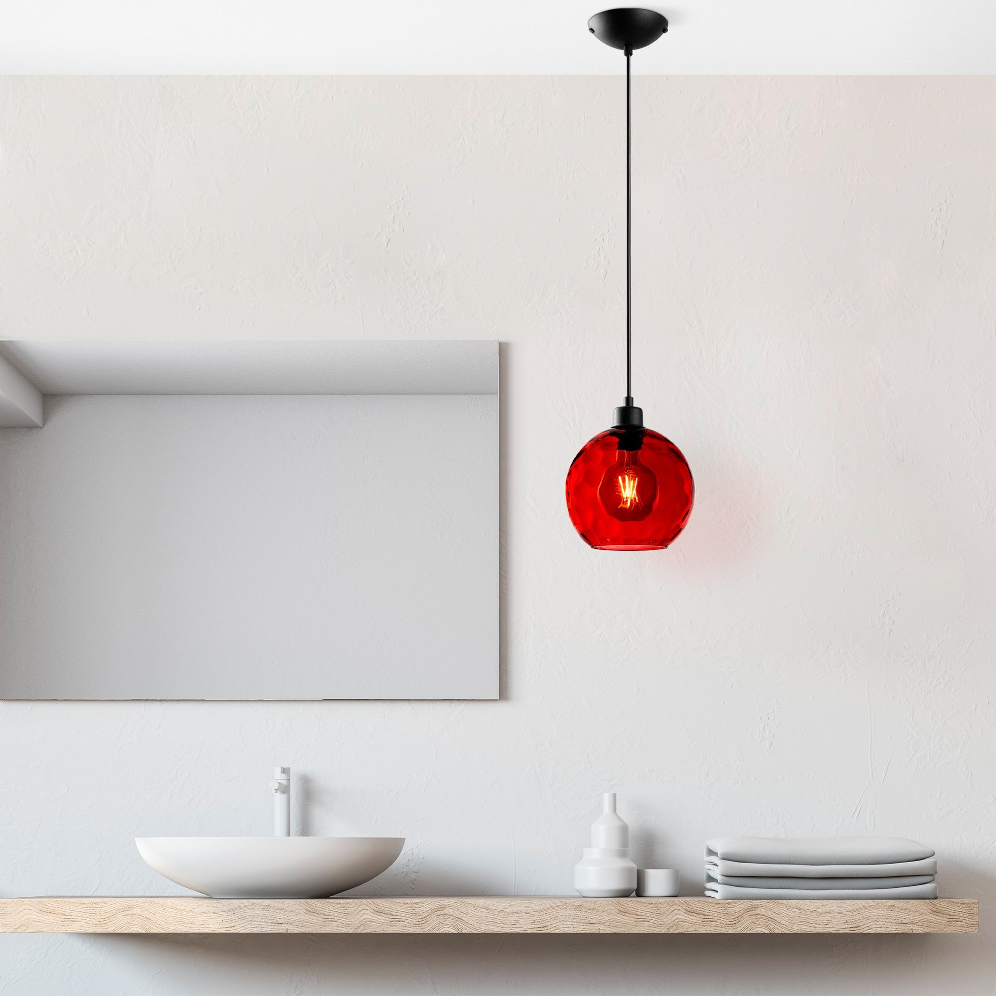 Candeeiro de Teto  - Benek - Vermelho