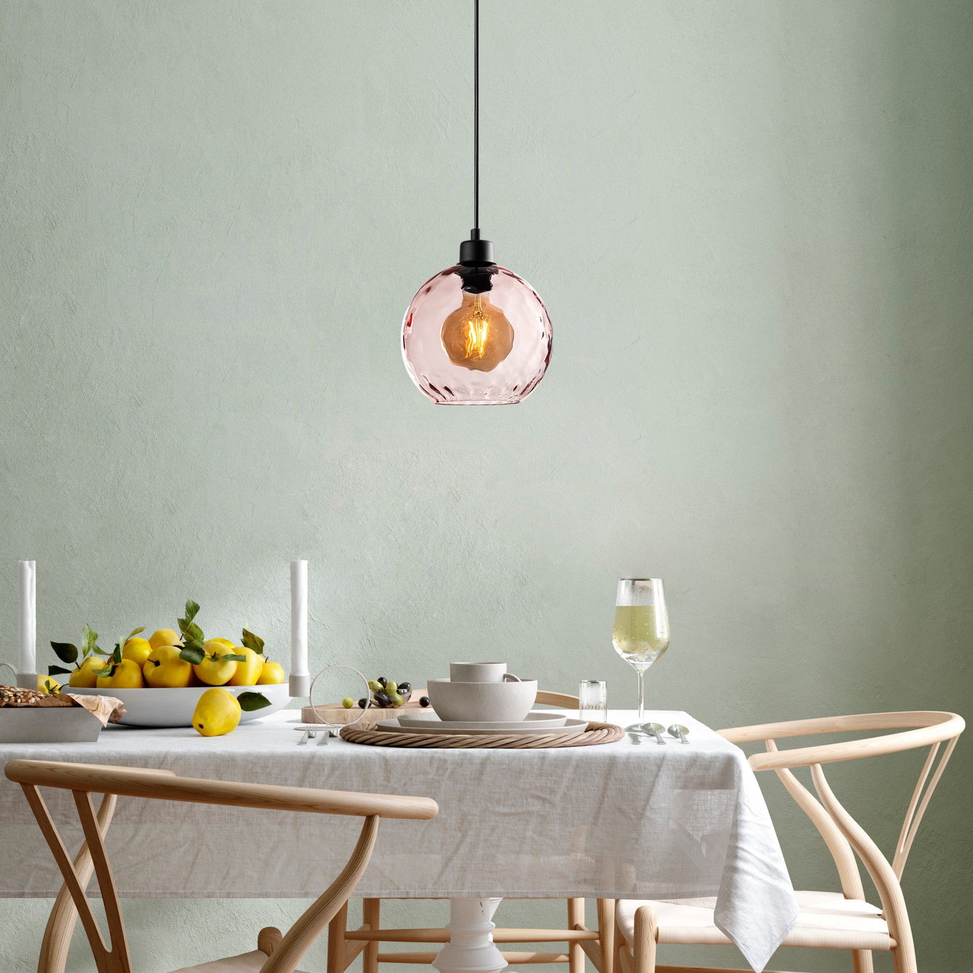 Candeeiro de Teto  - Benek - Rosa