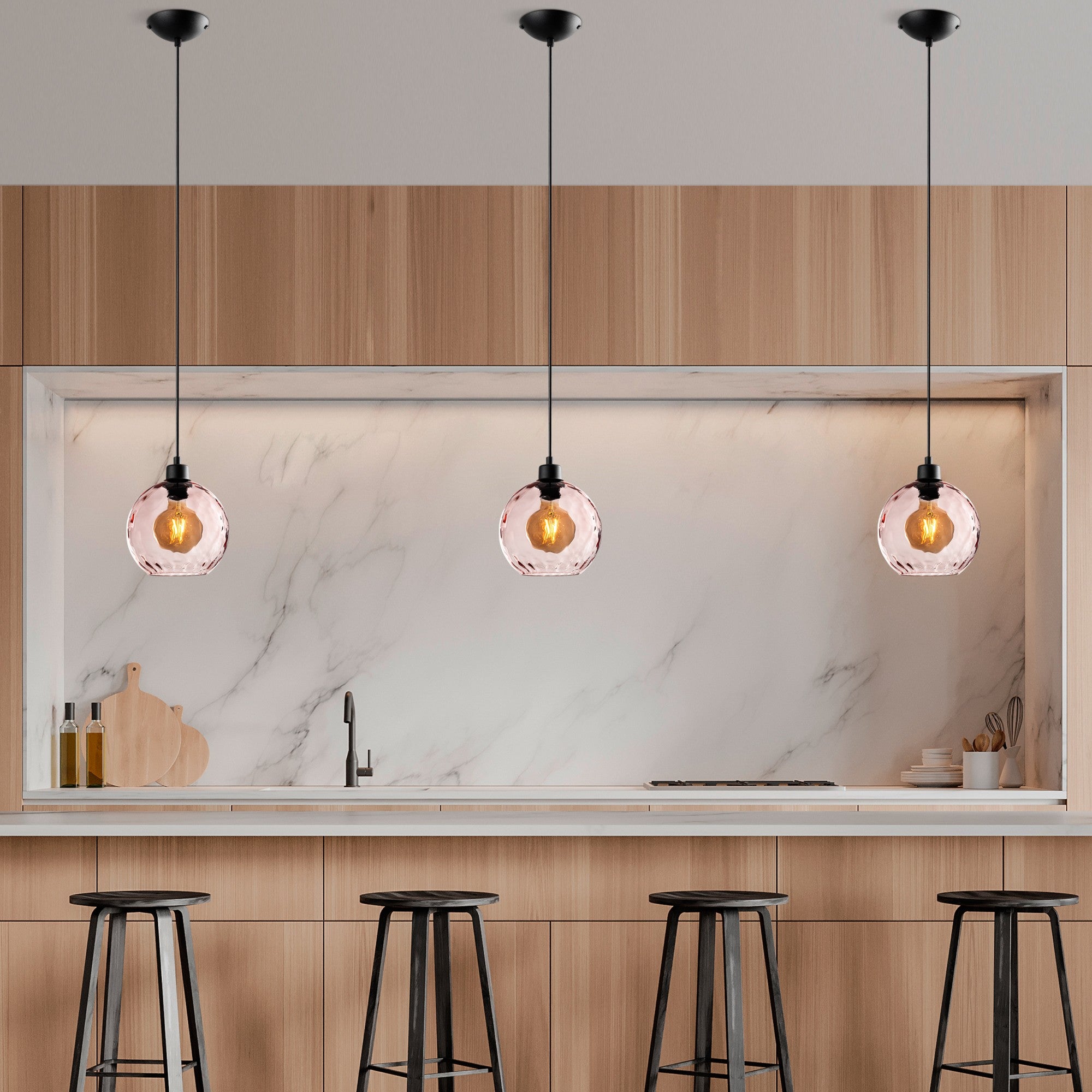 Candeeiro de Teto  - Benek - Rosa