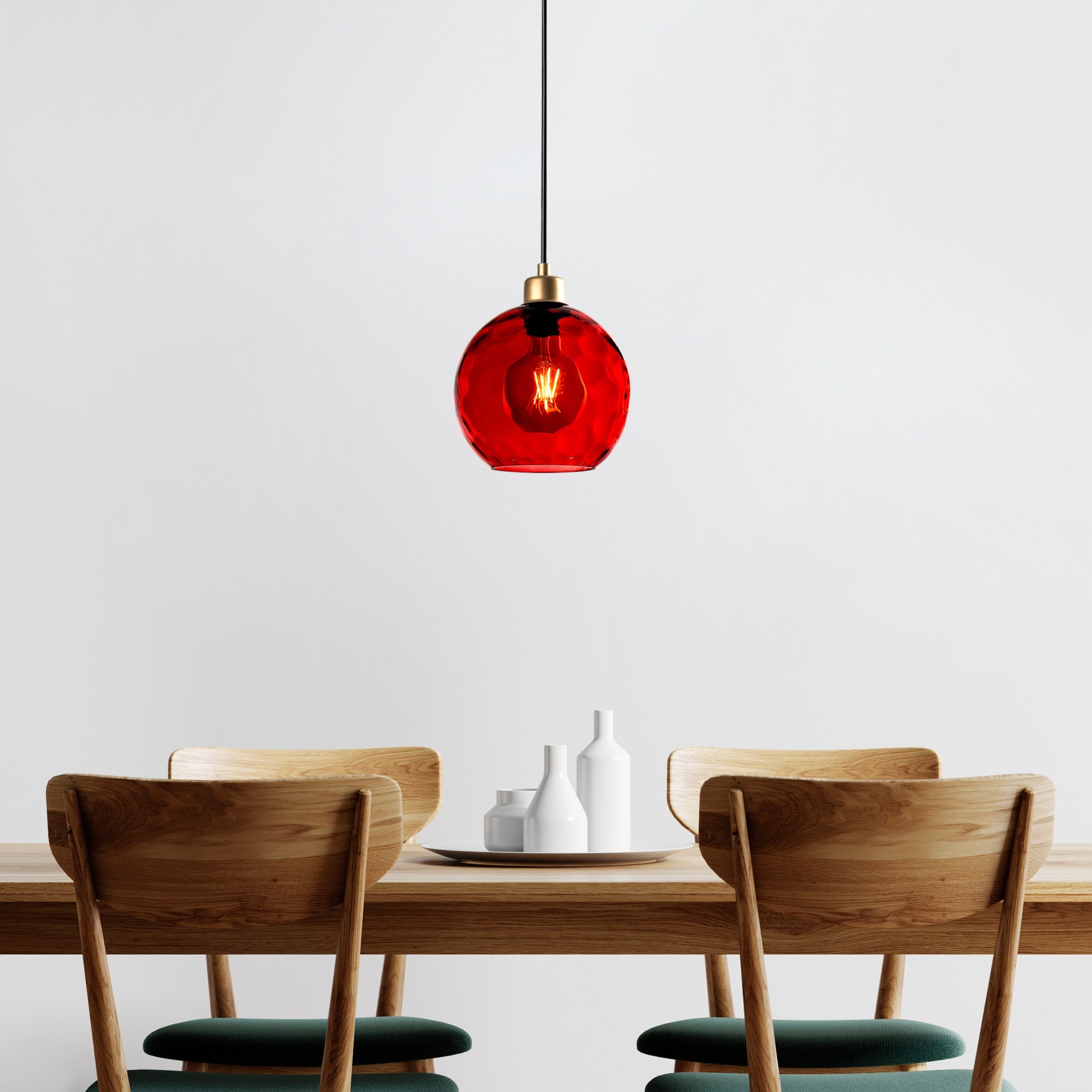 Candeeiro de Teto  - Benek - Vermelho