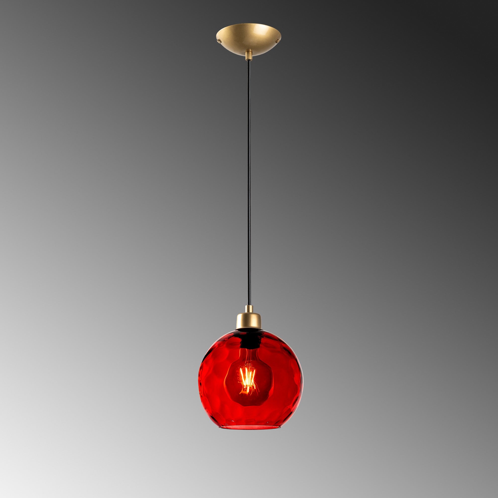 Candeeiro de Teto  - Benek - Vermelho