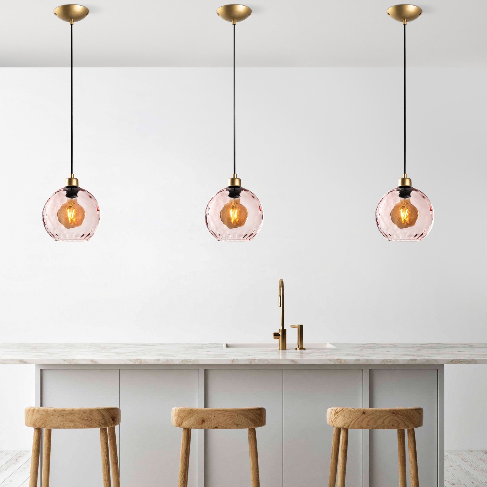 Candeeiro de Teto  - Benek - Rosa