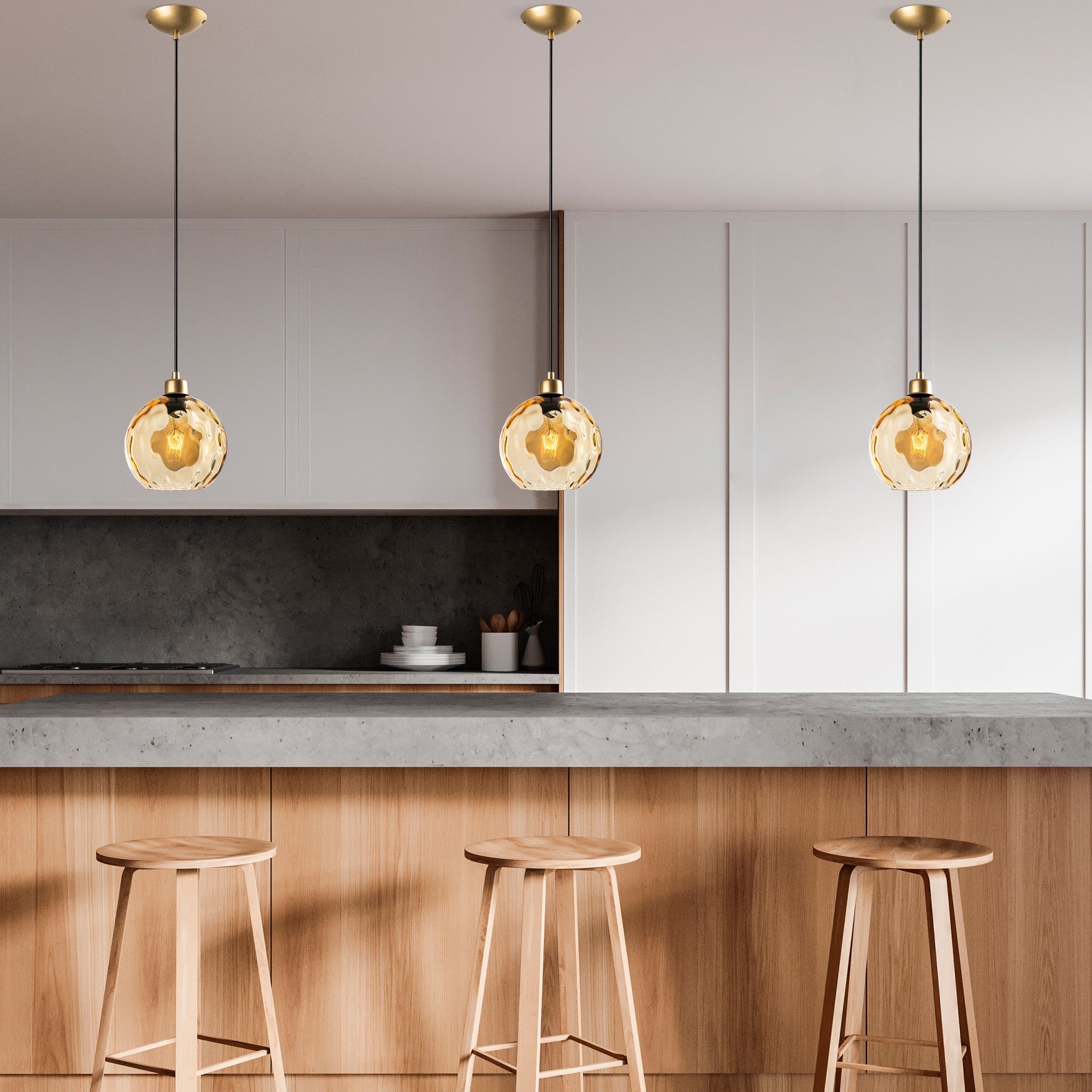 Candeeiro de Teto  - Benek - Amarelo