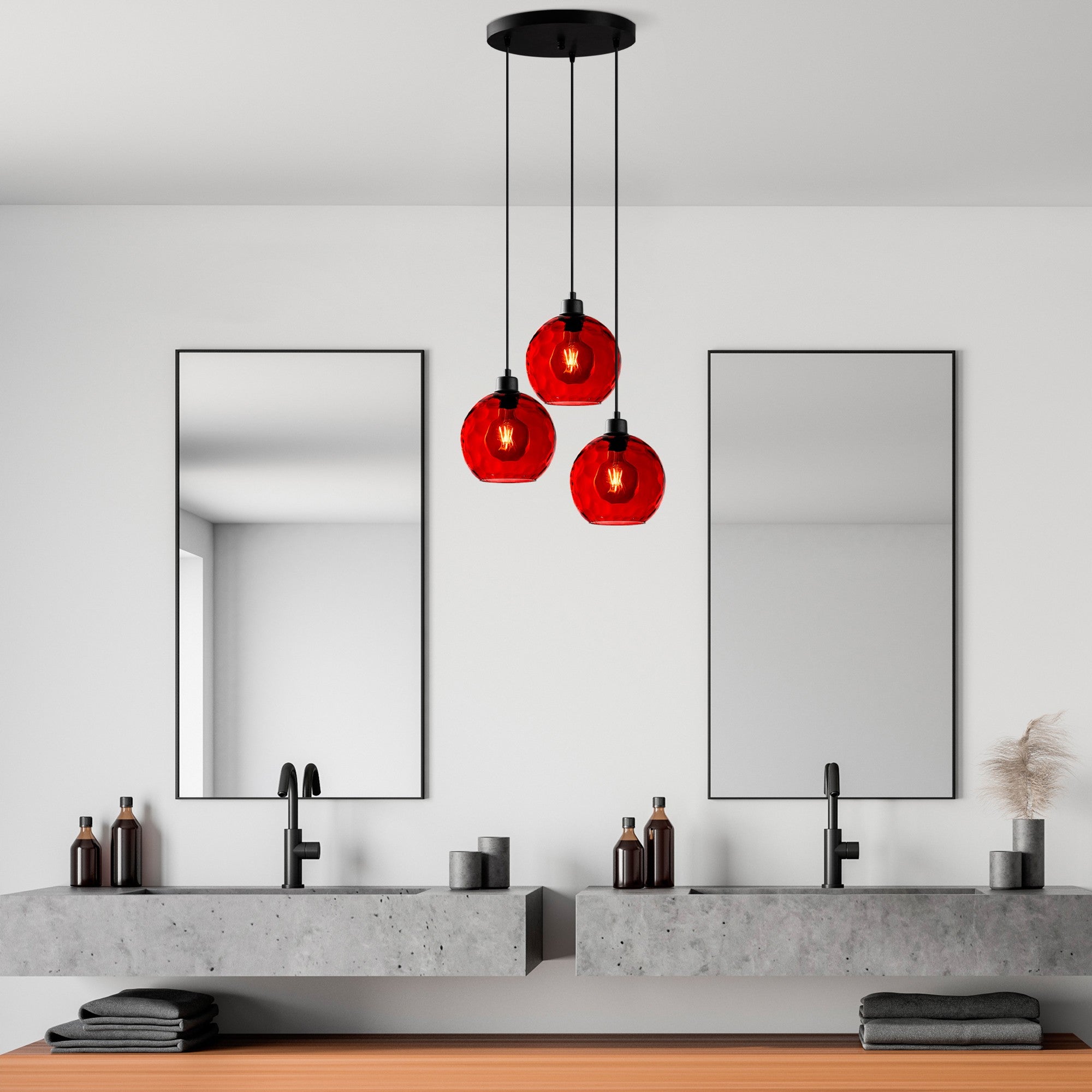 Candeeiro de Teto  - Benek - Vermelho