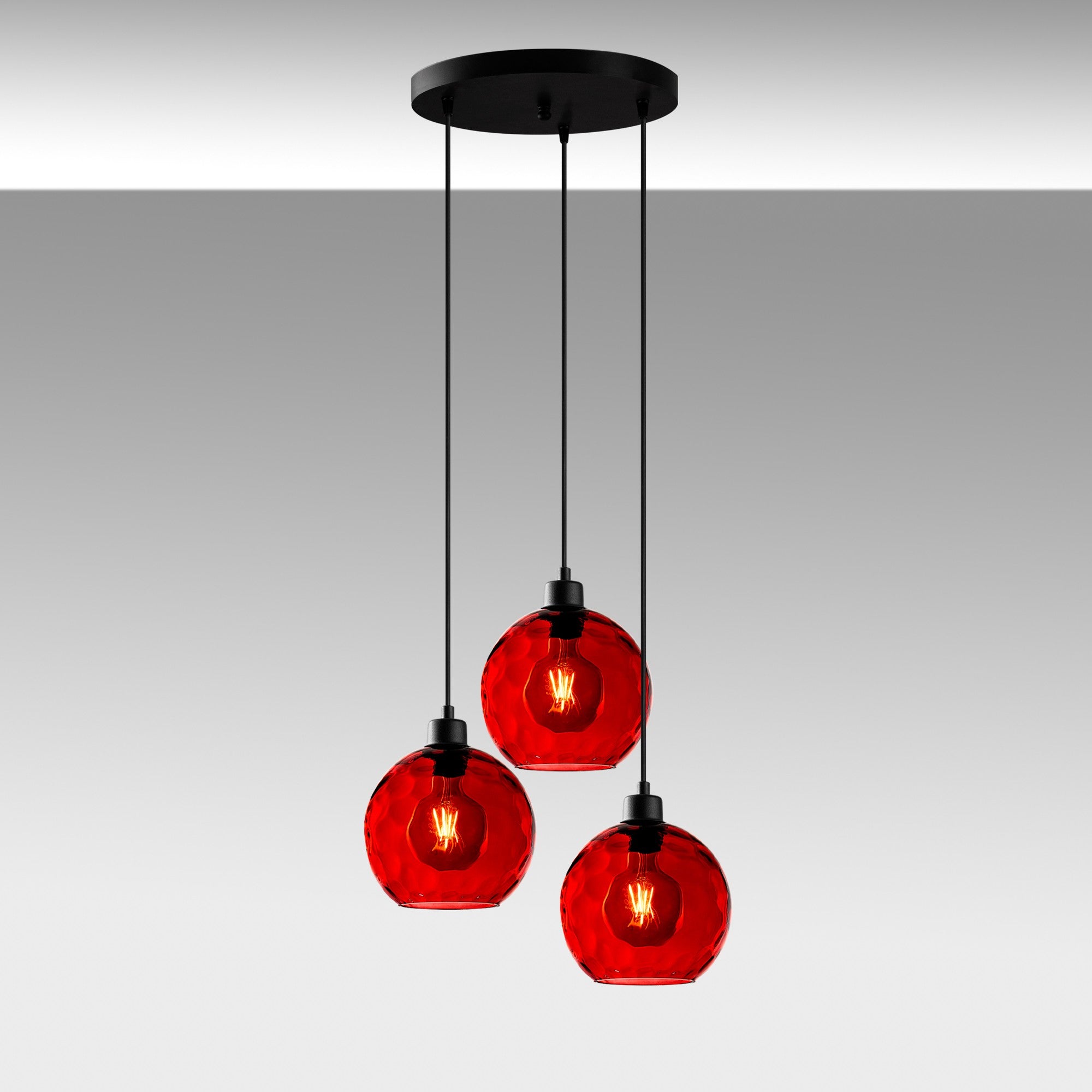 Candeeiro de Teto  - Benek - Vermelho