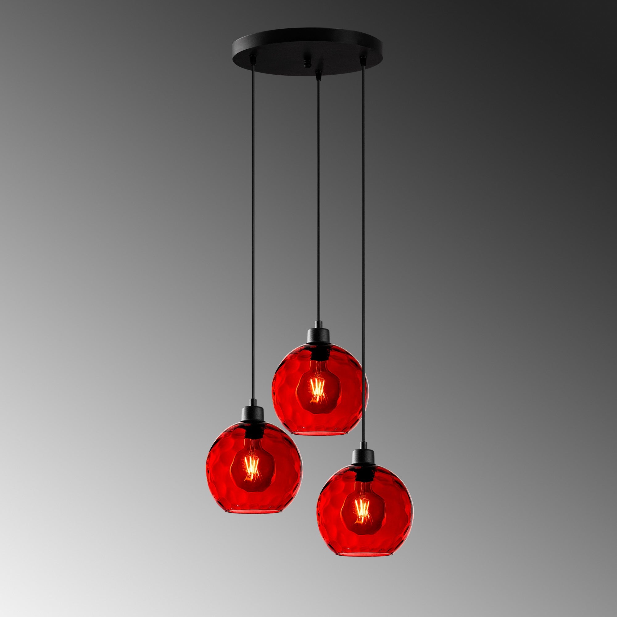 Candeeiro de Teto  - Benek - Vermelho