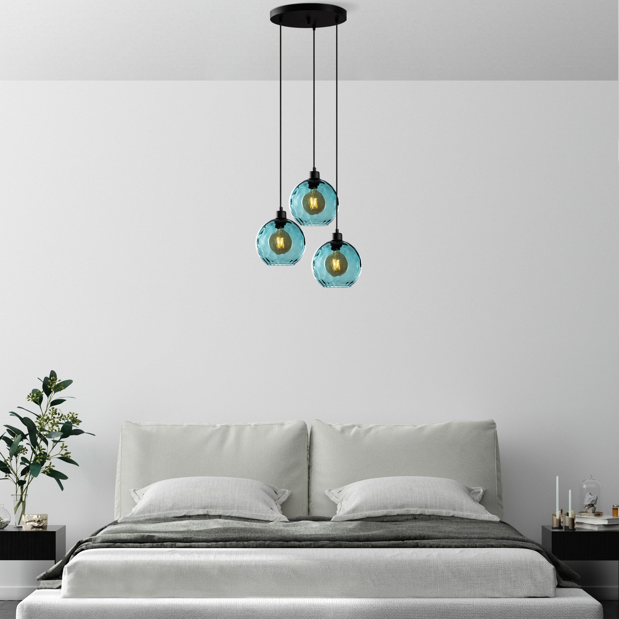 Candeeiro de Teto  - Benek - Azul