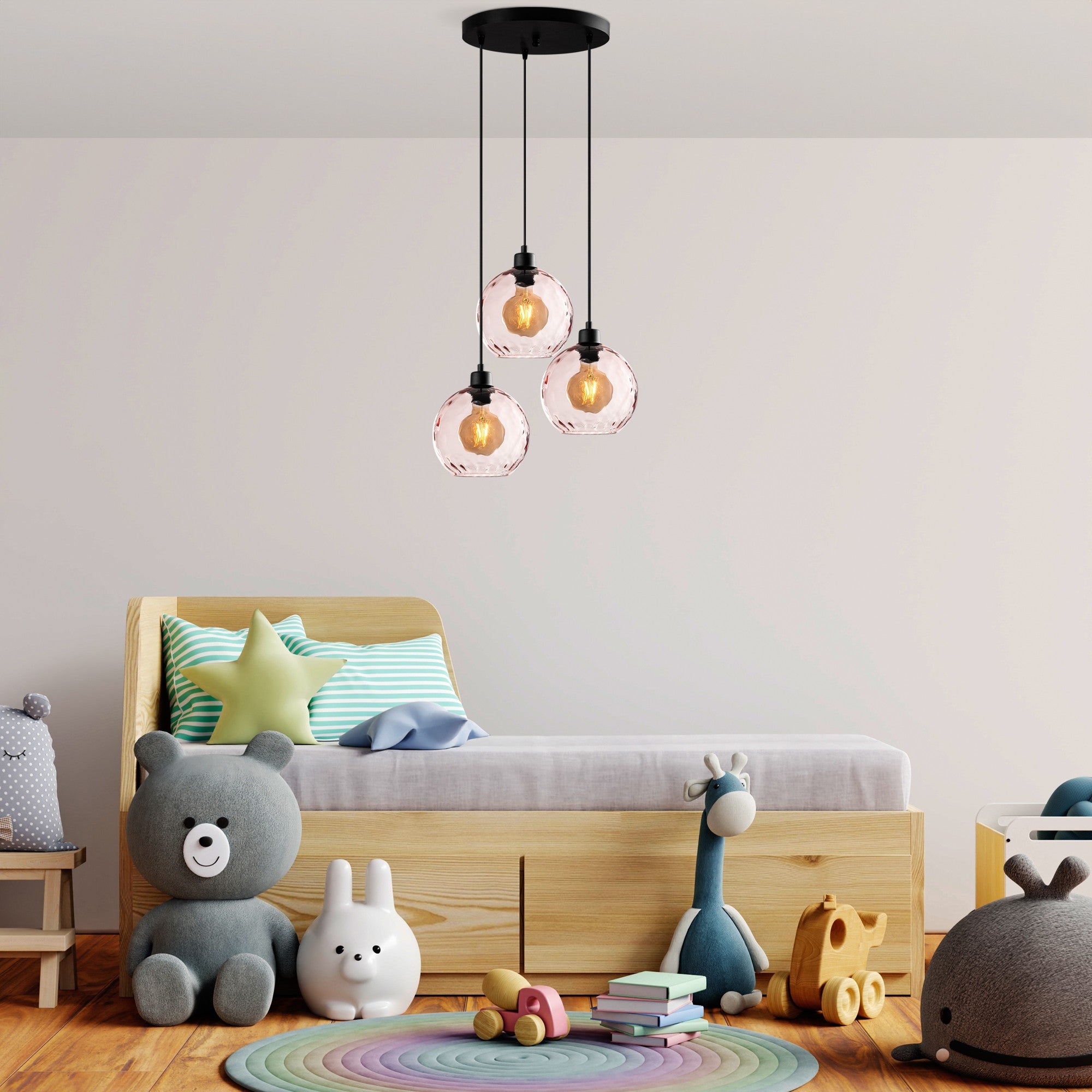 Candeeiro de Teto  - Benek - Rosa