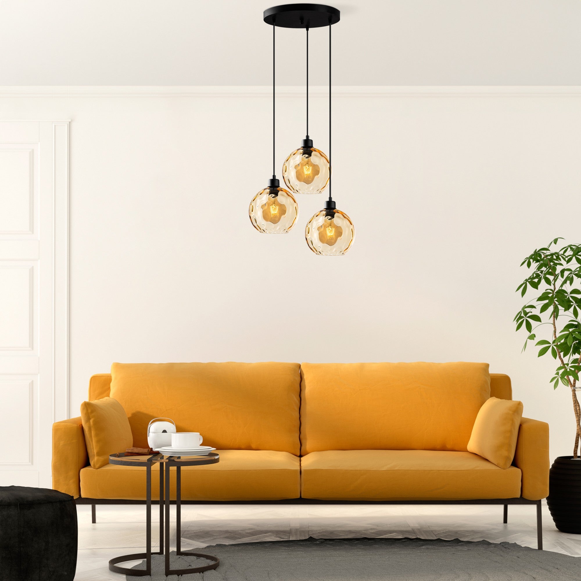 Candeeiro de Teto  - Benek - Amarelo