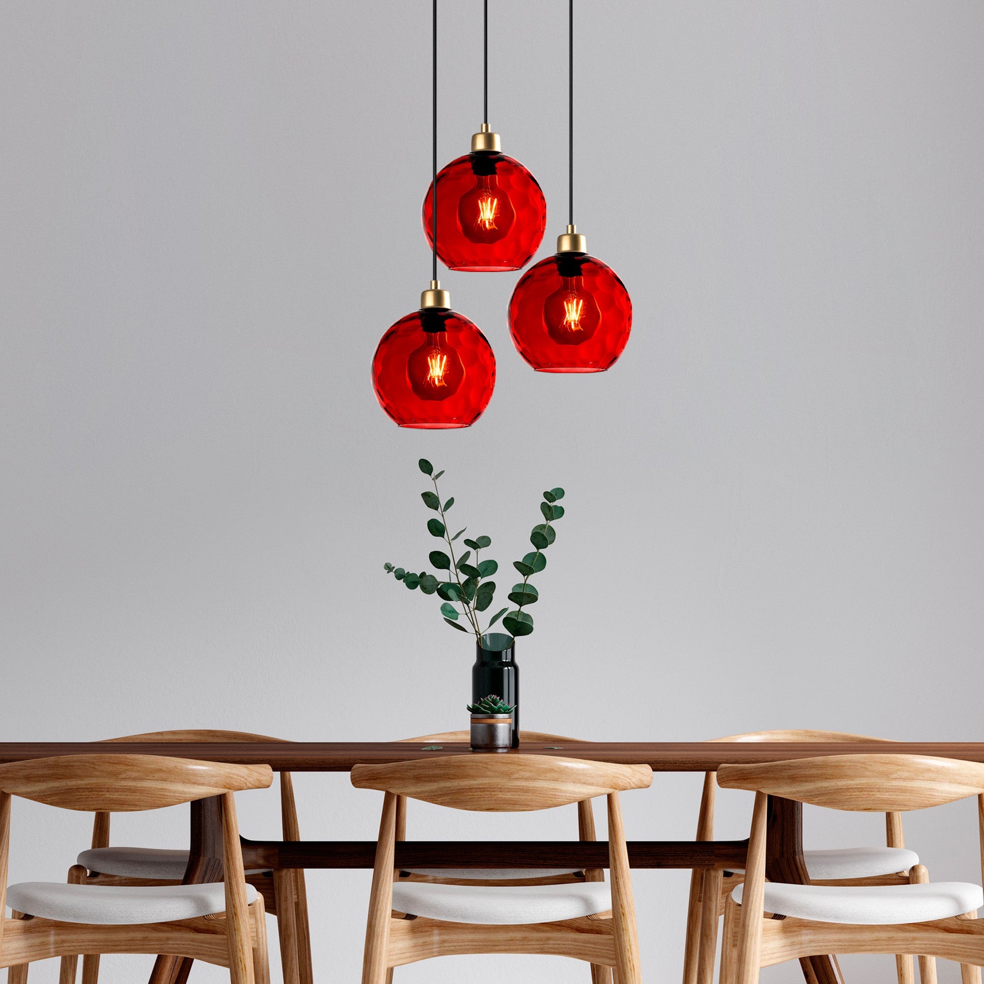 Candeeiro de Teto  - Benek - Vermelho