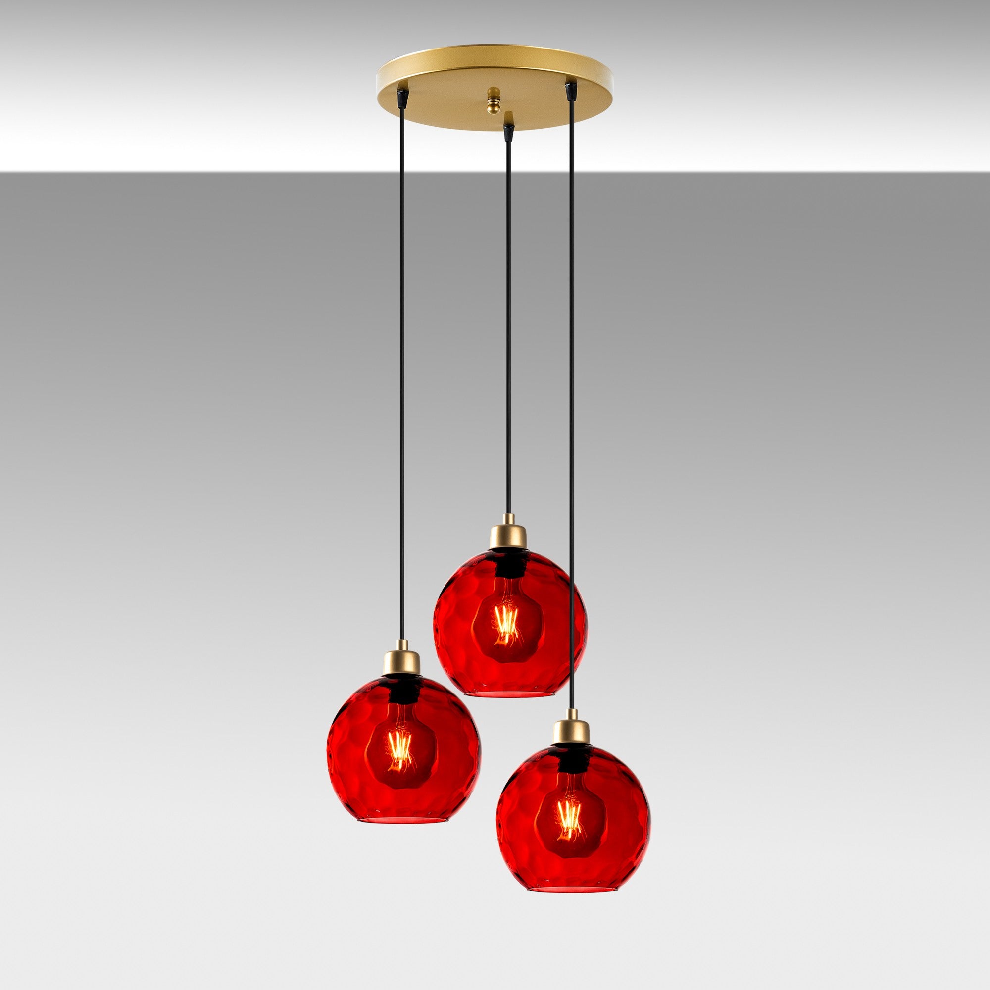 Candeeiro de Teto  - Benek - Vermelho