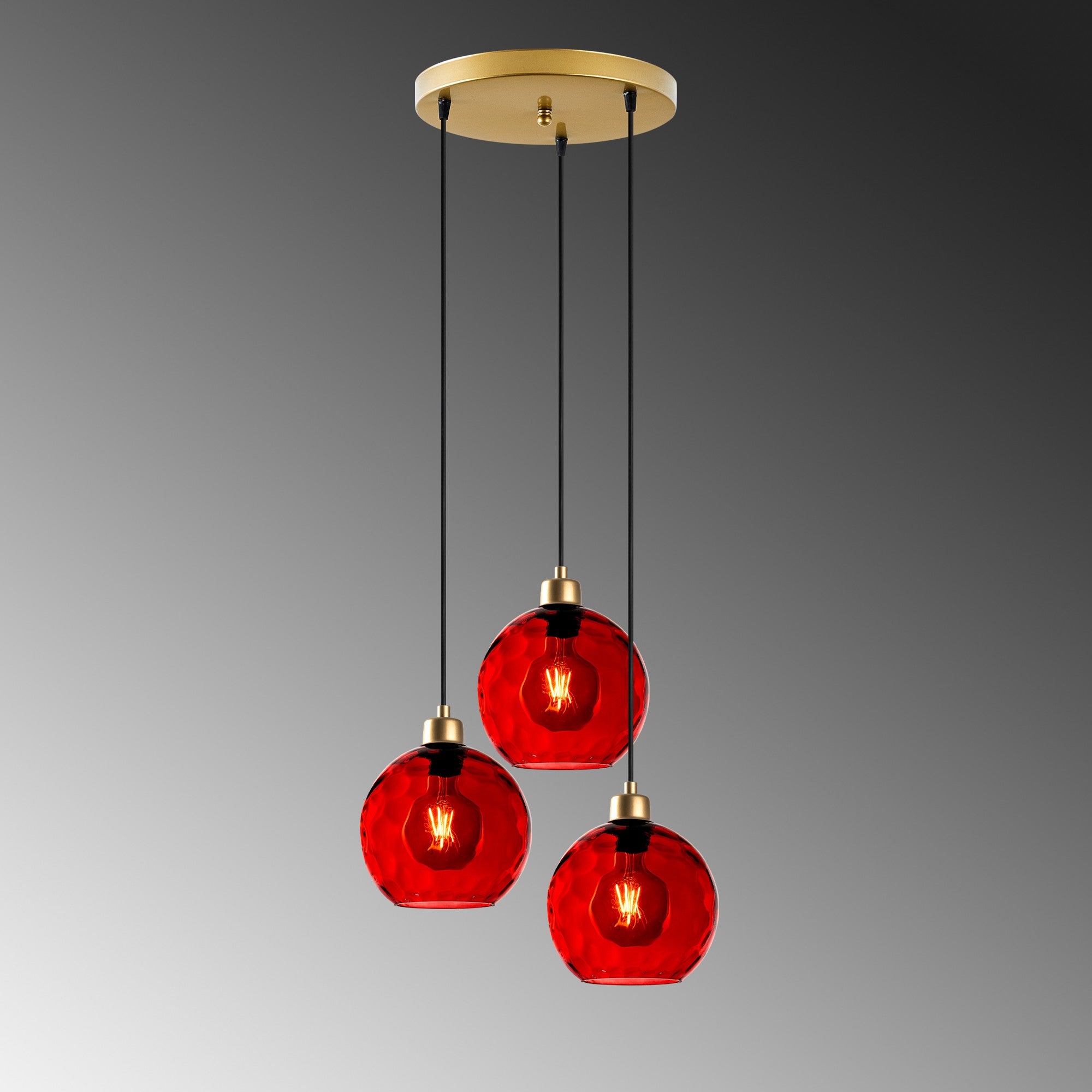 Candeeiro de Teto  - Benek - Vermelho