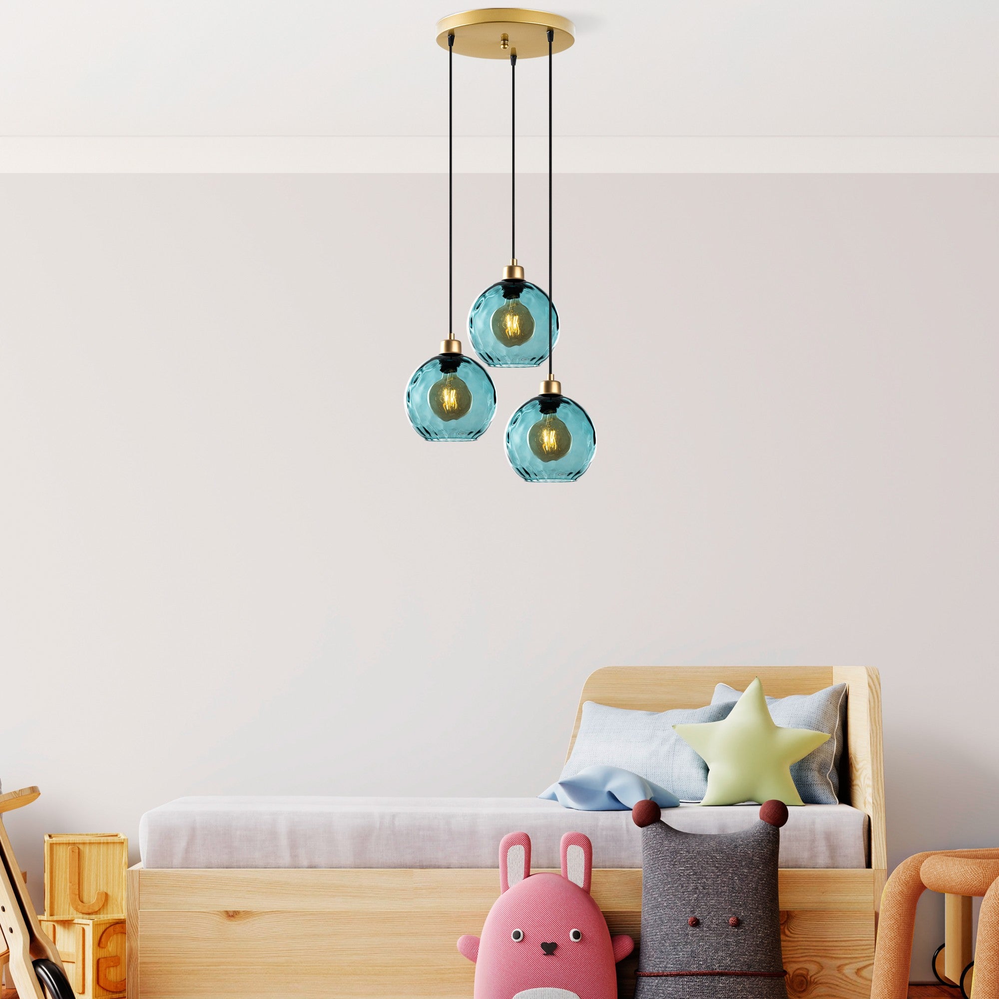 Candeeiro de Teto  - Benek - Azul