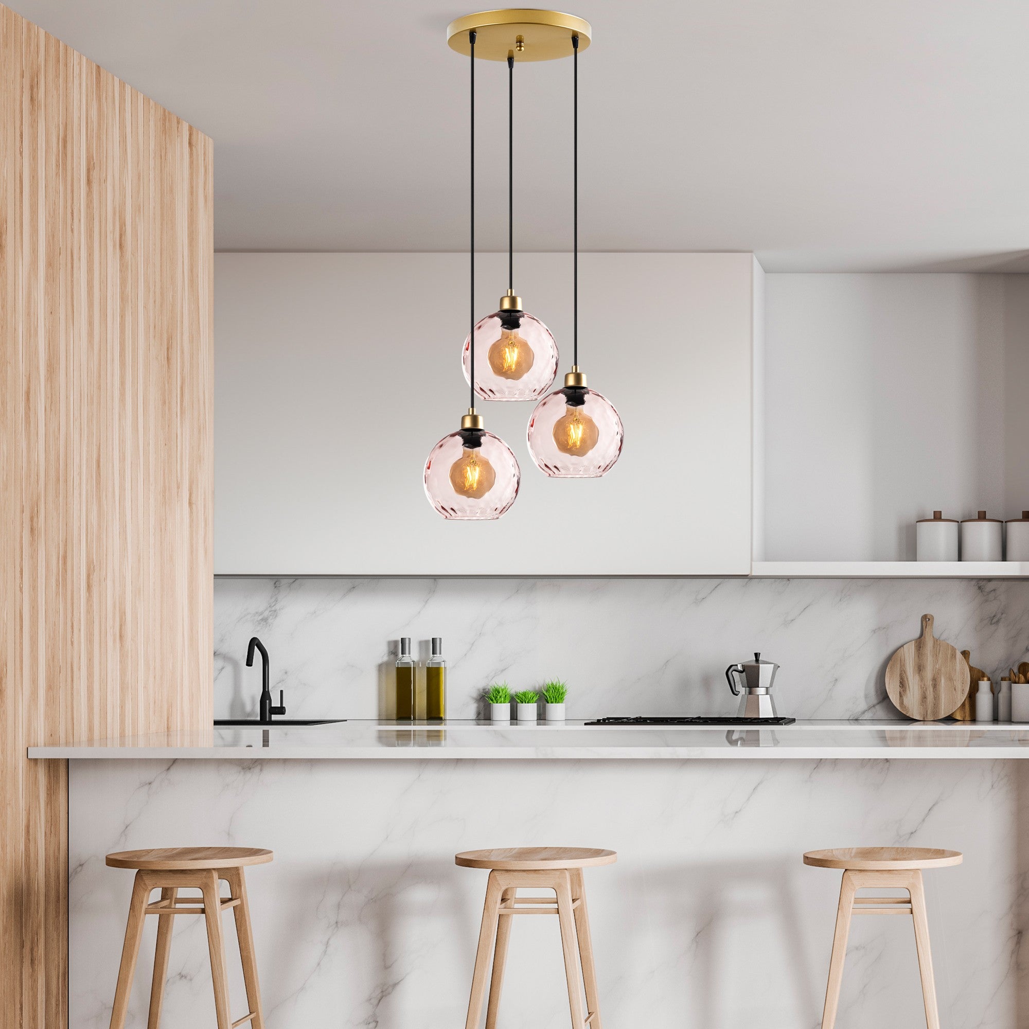 Candeeiro de Teto  - Benek - Rosa