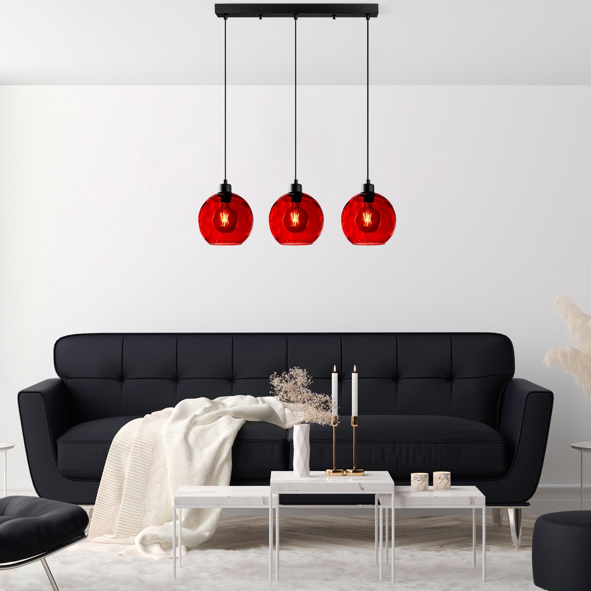 Candeeiro de Teto  - Benek - Vermelho