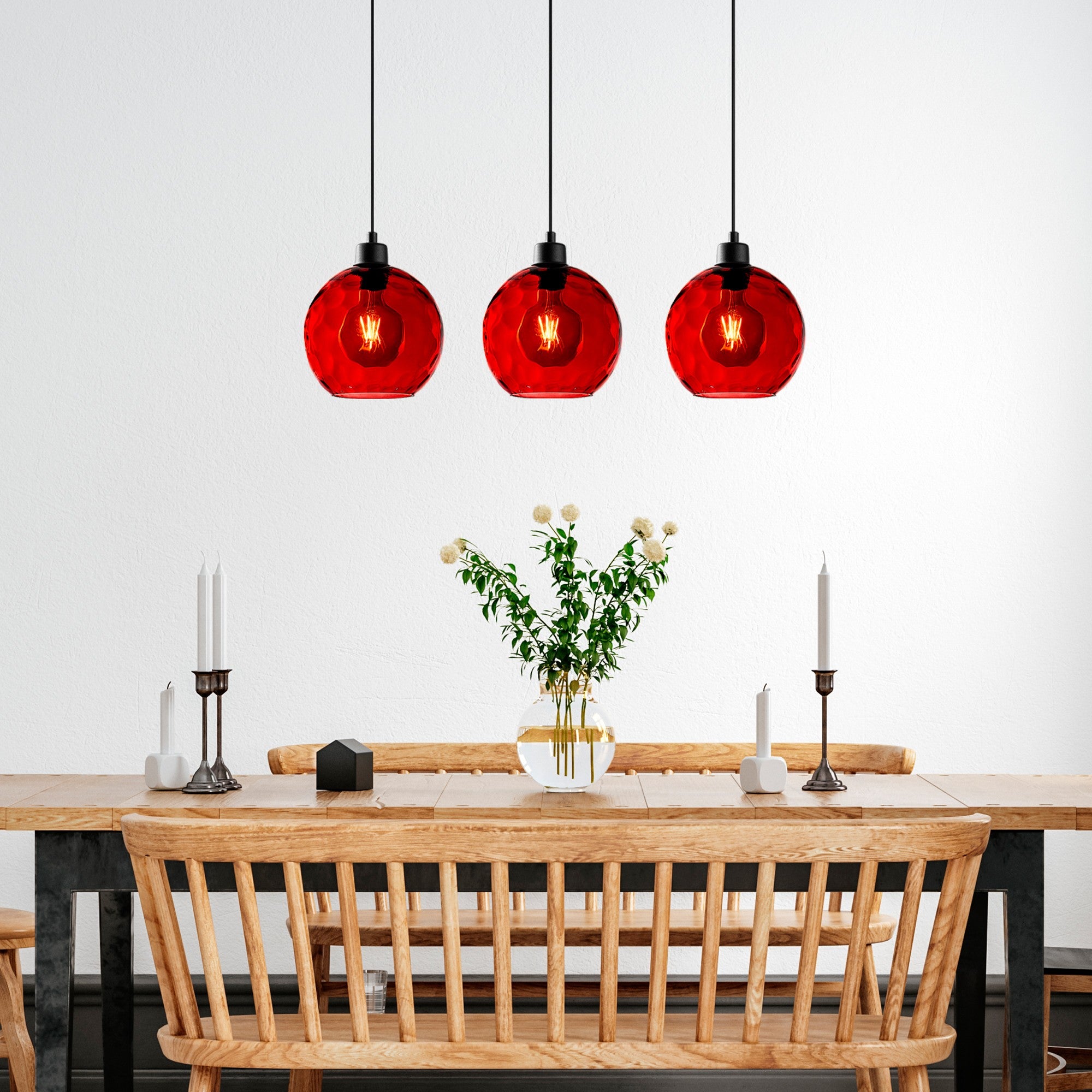 Candeeiro de Teto  - Benek - Vermelho