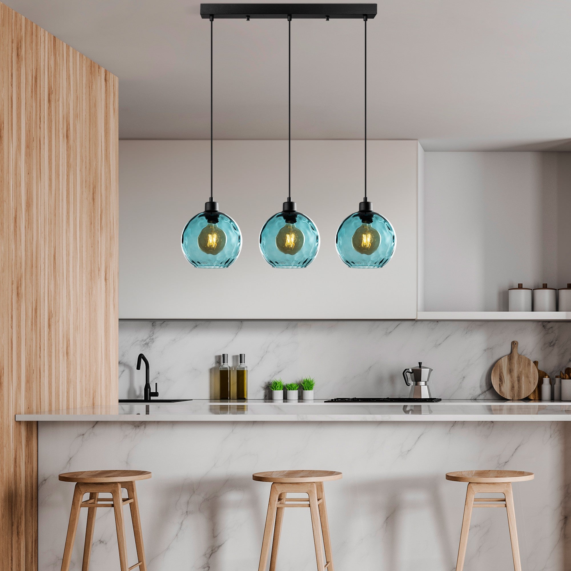 Candeeiro de Teto  - Benek - Azul