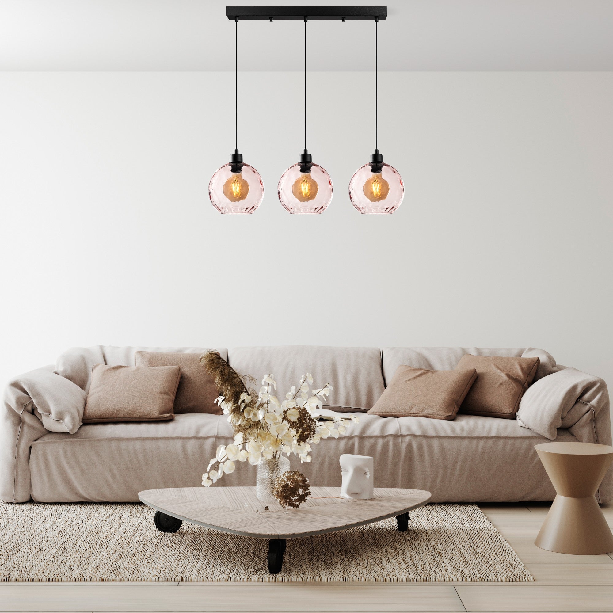 Candeeiro de Teto  - Benek - Rosa