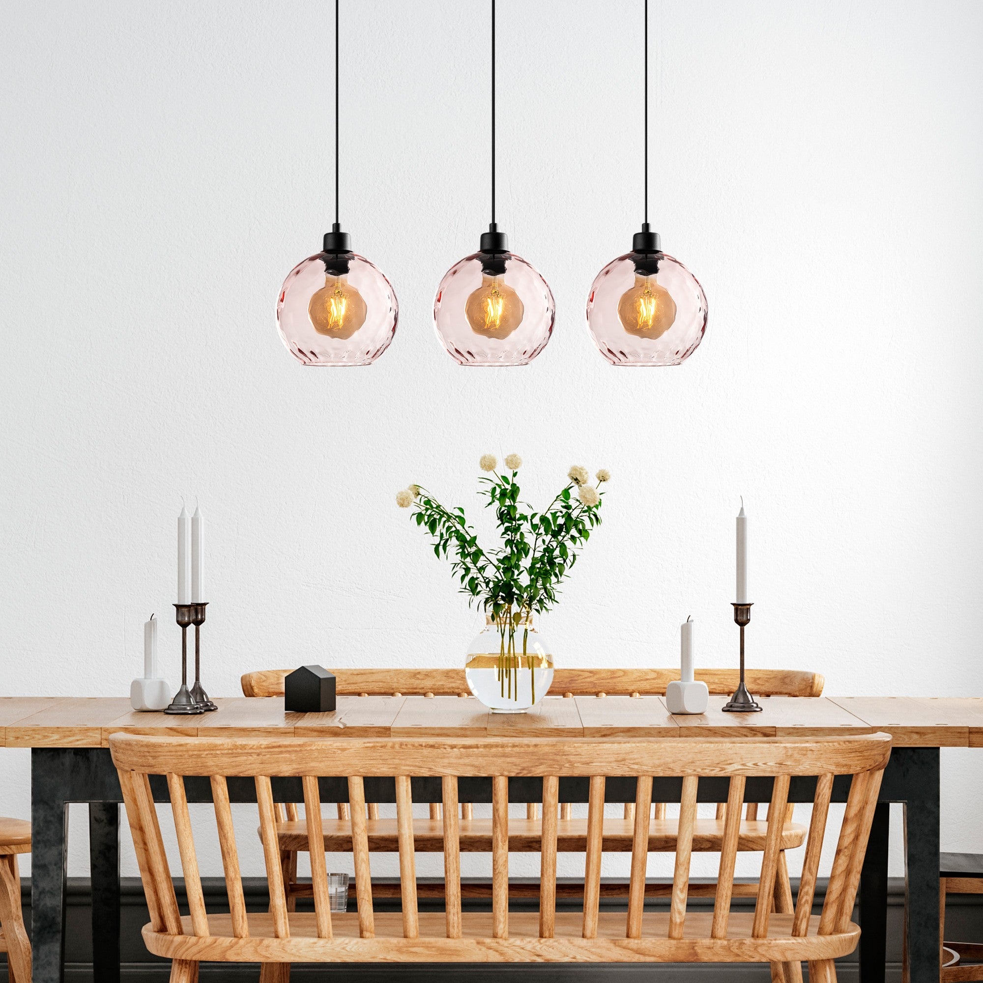 Candeeiro de Teto  - Benek - Rosa