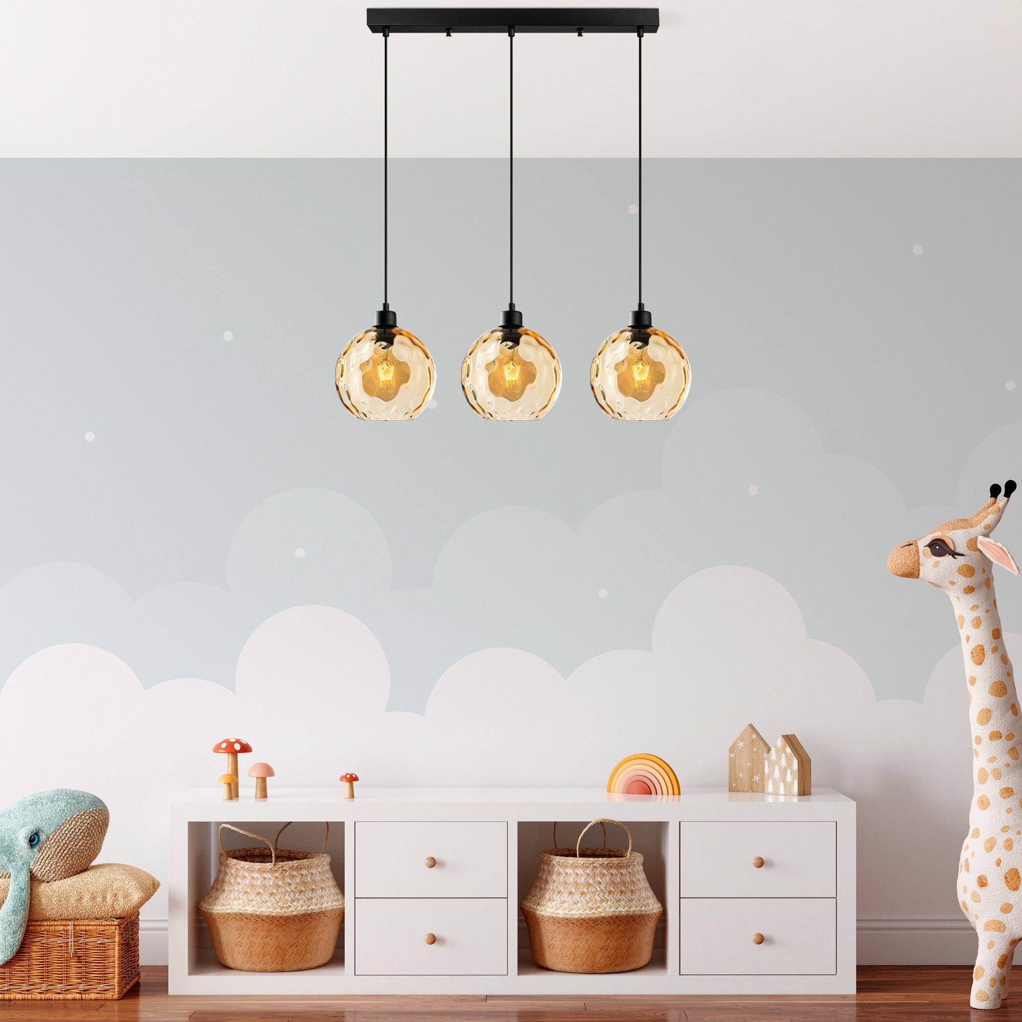 Candeeiro de Teto  - Benek - Amarelo