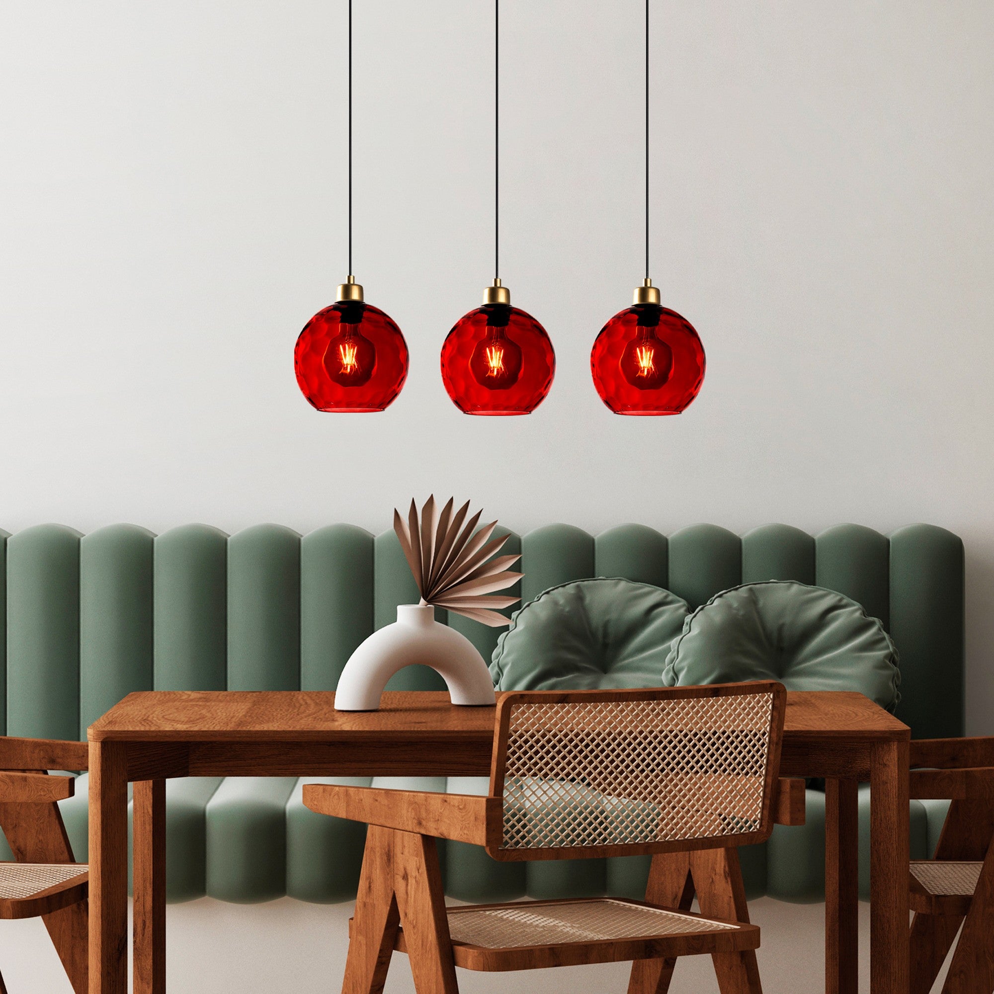 Candeeiro de Teto  - Benek - Vermelho