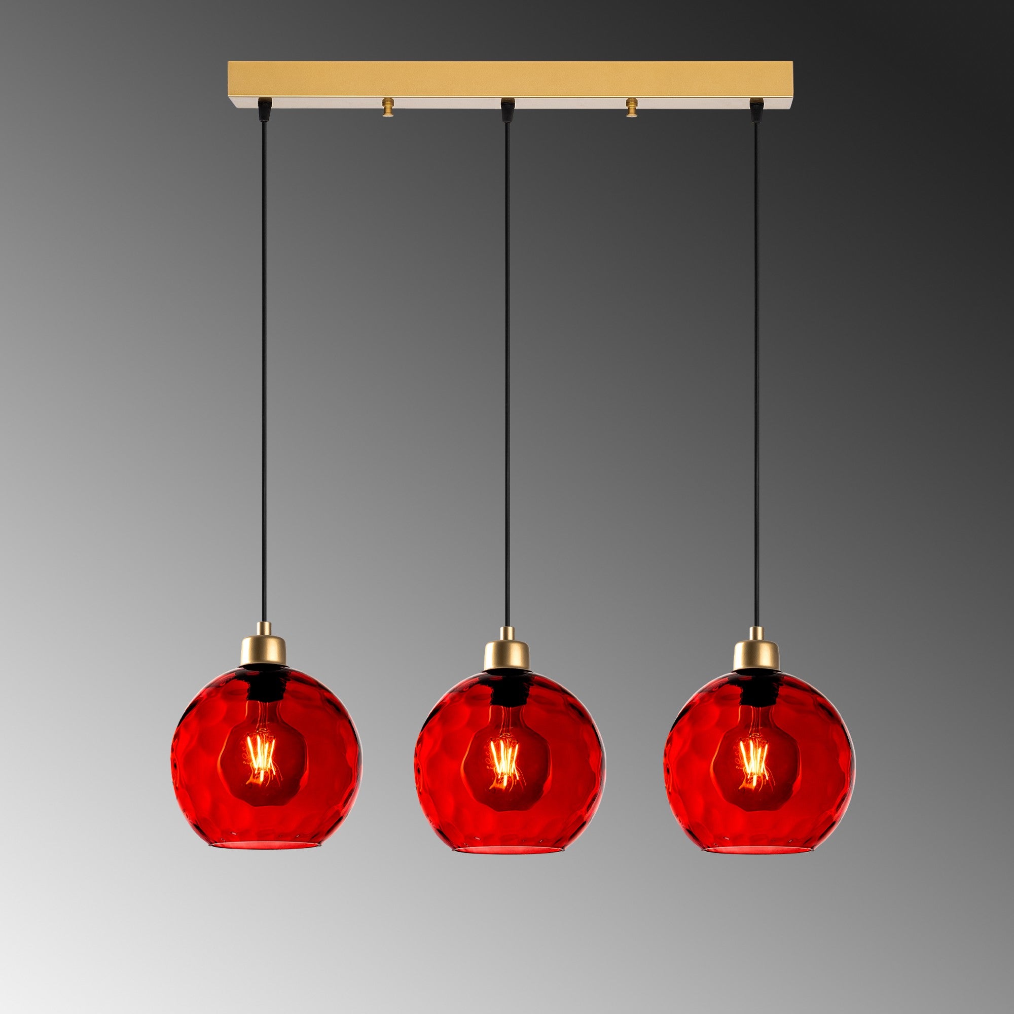 Candeeiro de Teto  - Benek - Vermelho