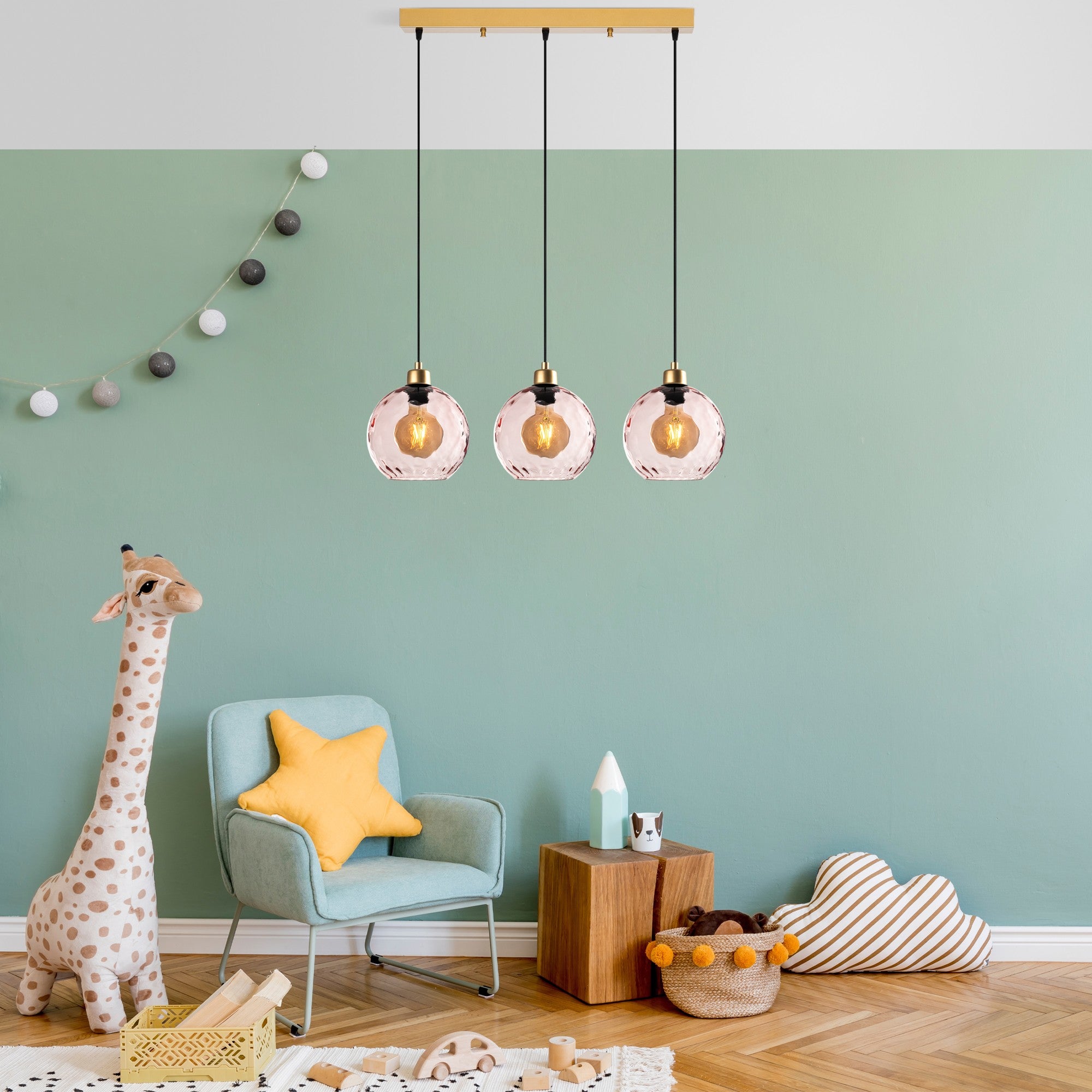 Candeeiro de Teto  - Benek - Rosa