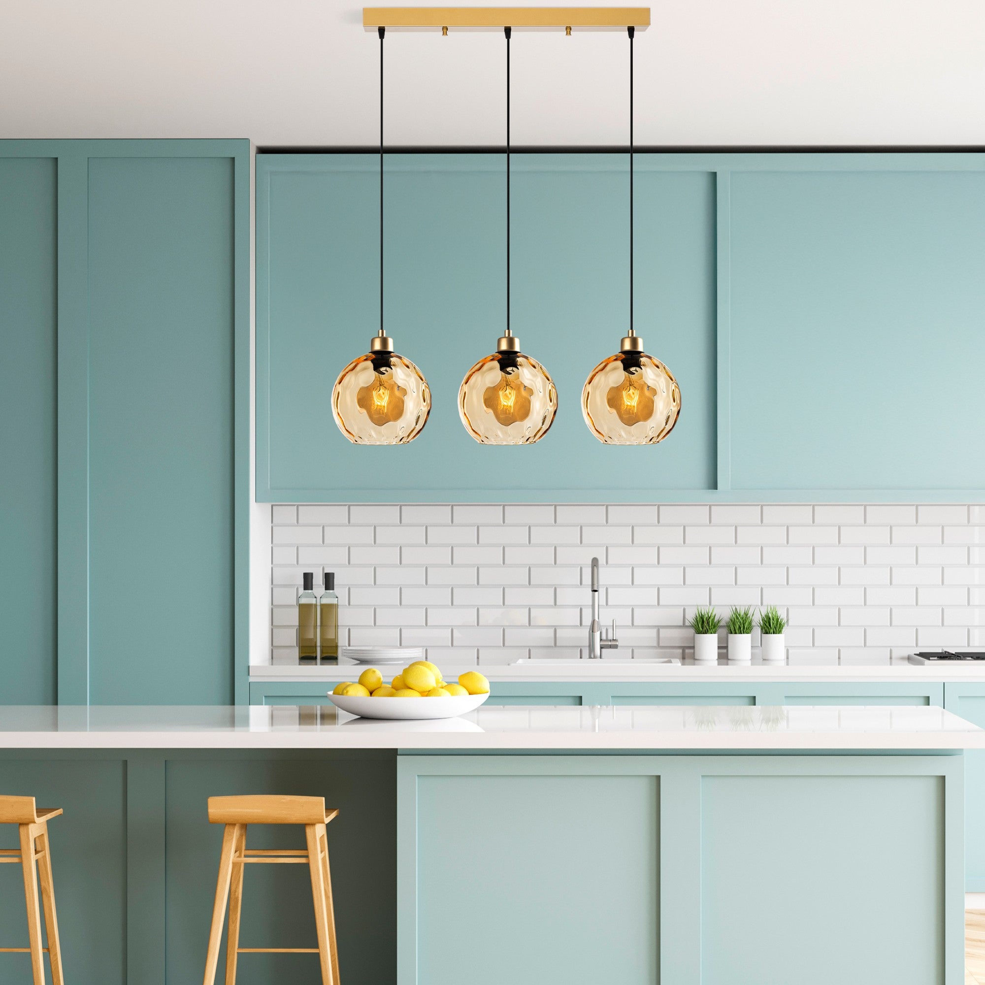 Candeeiro de Teto  - Benek - Amarelo