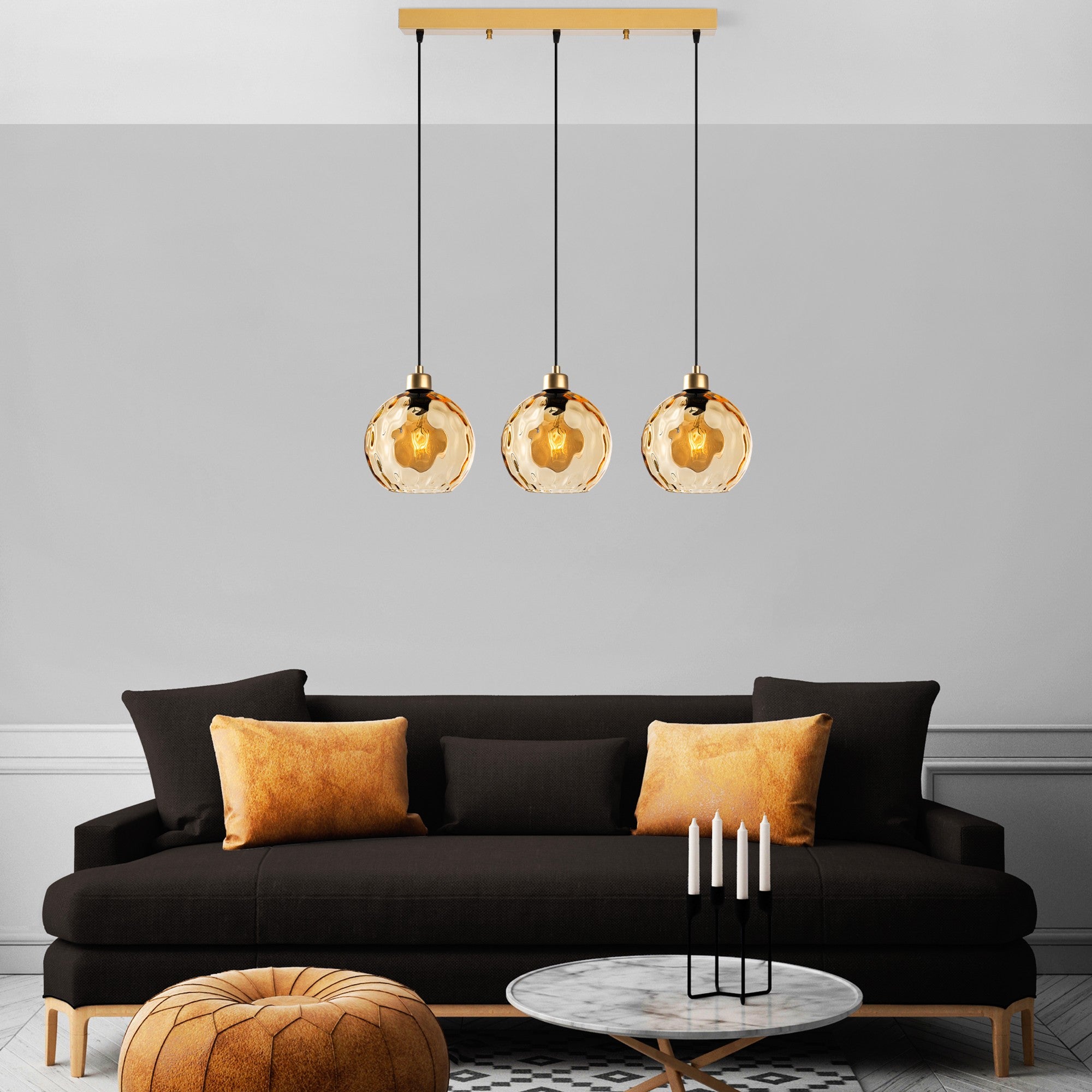 Candeeiro de Teto  - Benek - Amarelo