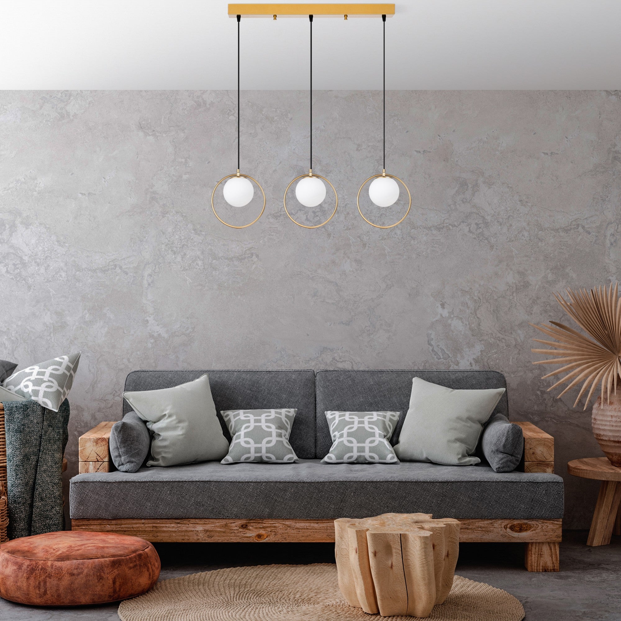 Candeeiro de Teto  - Dolunay - Ouro