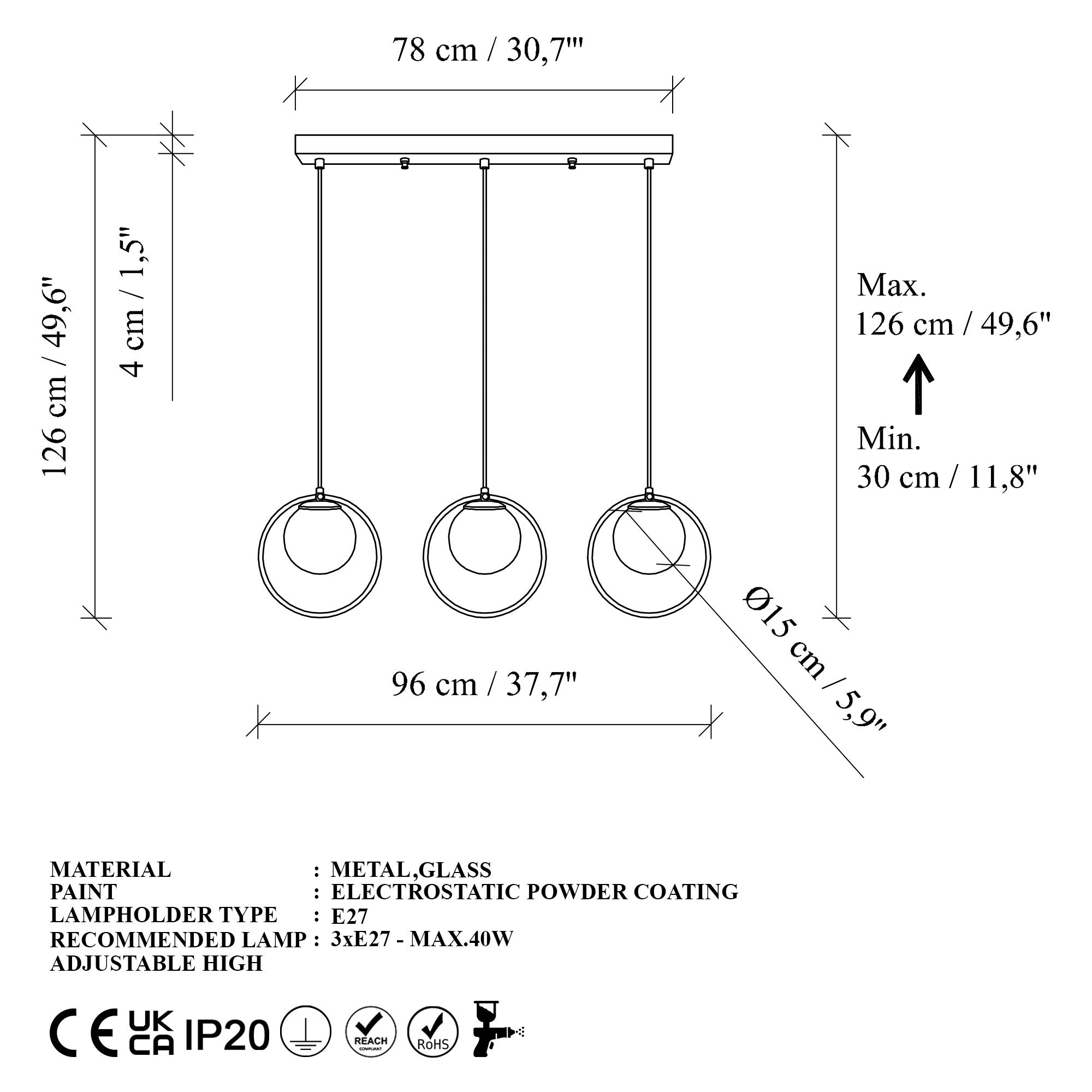 Candeeiro de Teto  - Dolunay - Ouro