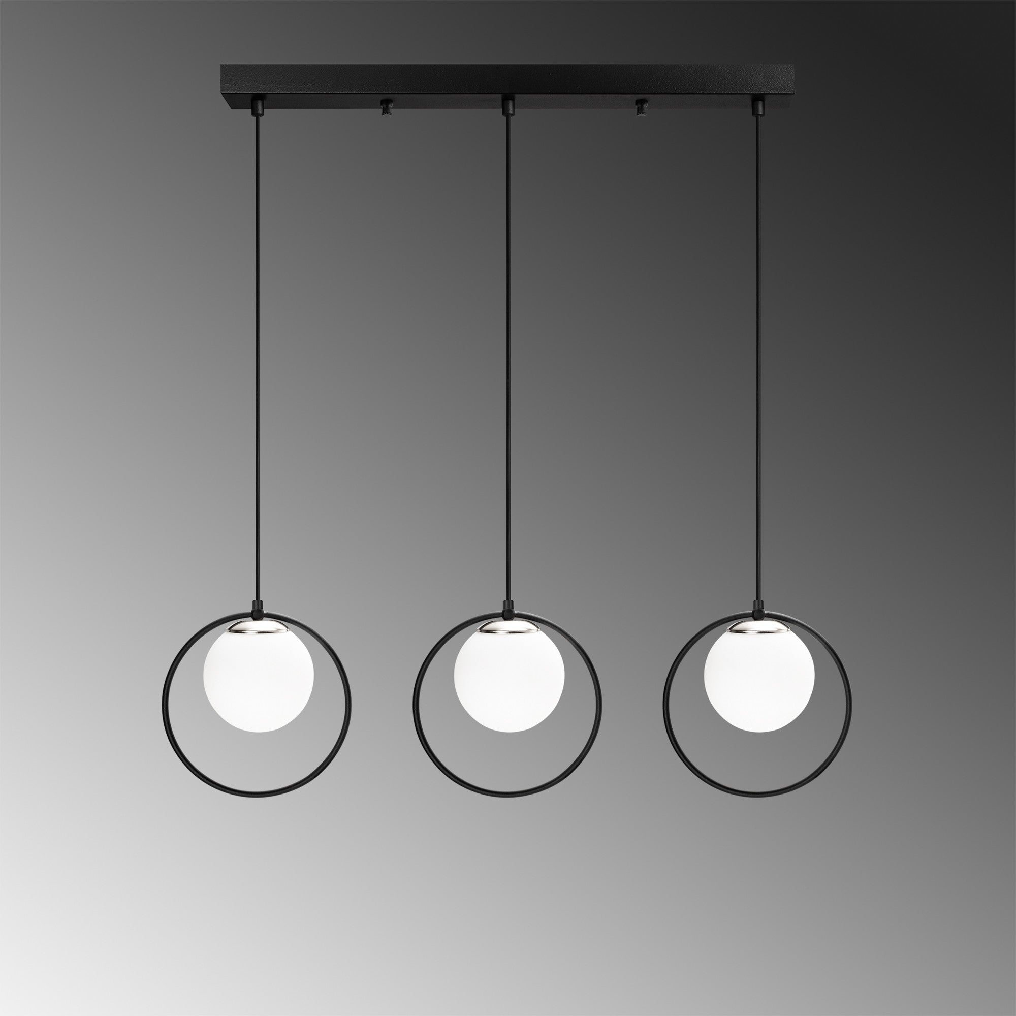 Candeeiro de Teto  - Dolunay - Preto