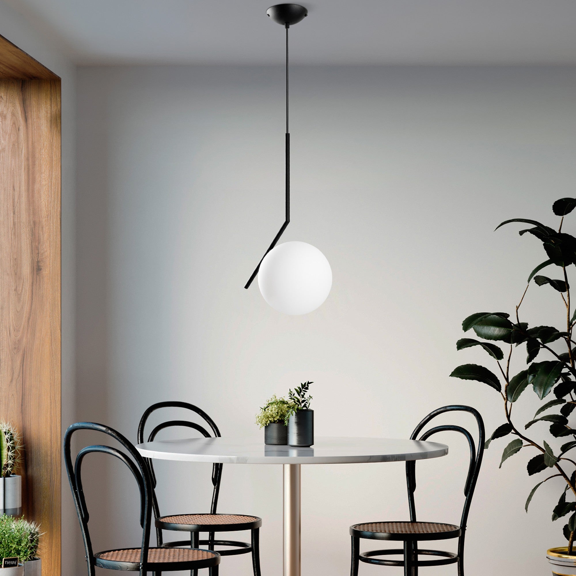 Candeeiro de Teto  - Luminar - Preto